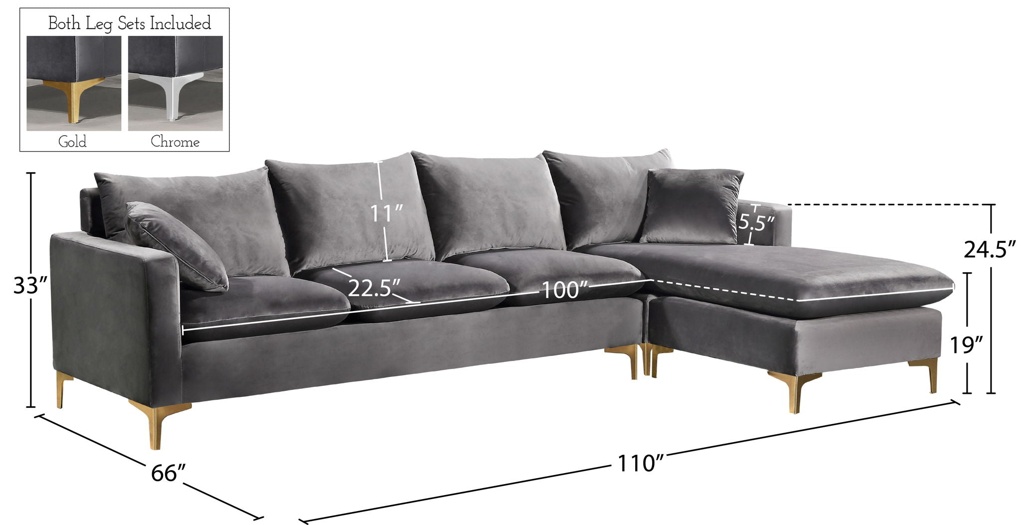 Naomi - Reversible Sectional