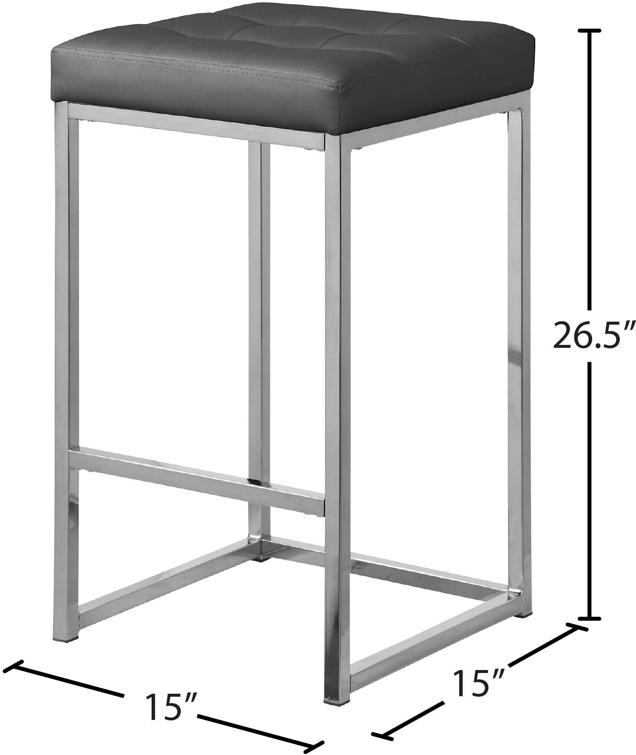 Nicola - Faux Leather Stool (Set of 2)