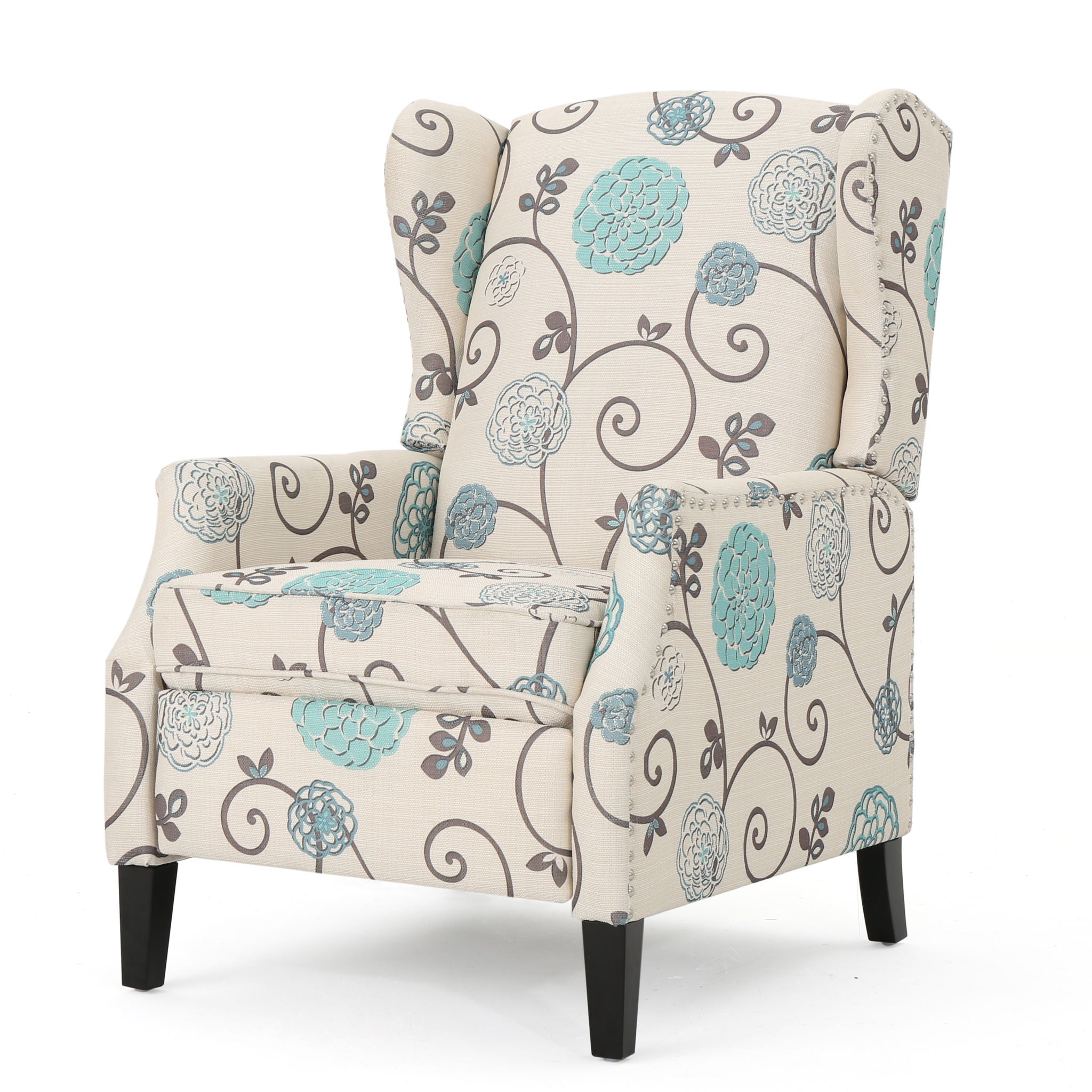 Westeros Wing Back Fabric Upholstered Recliner