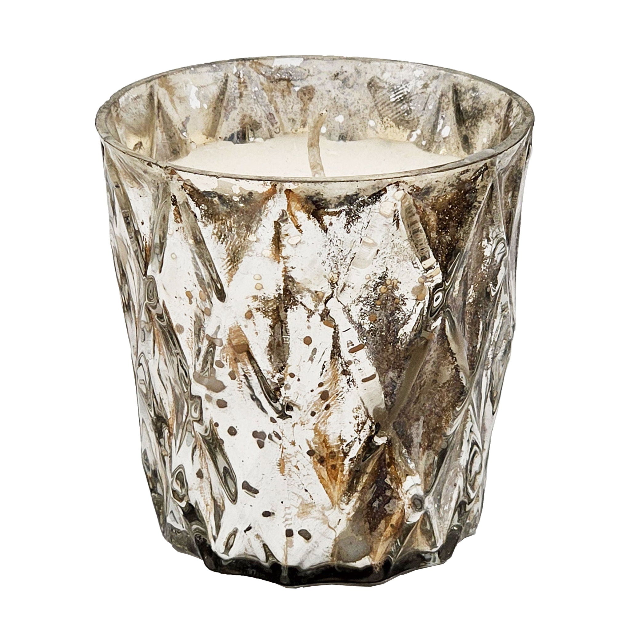 Scented Soy Wax Candle (Set of 4) - Silver