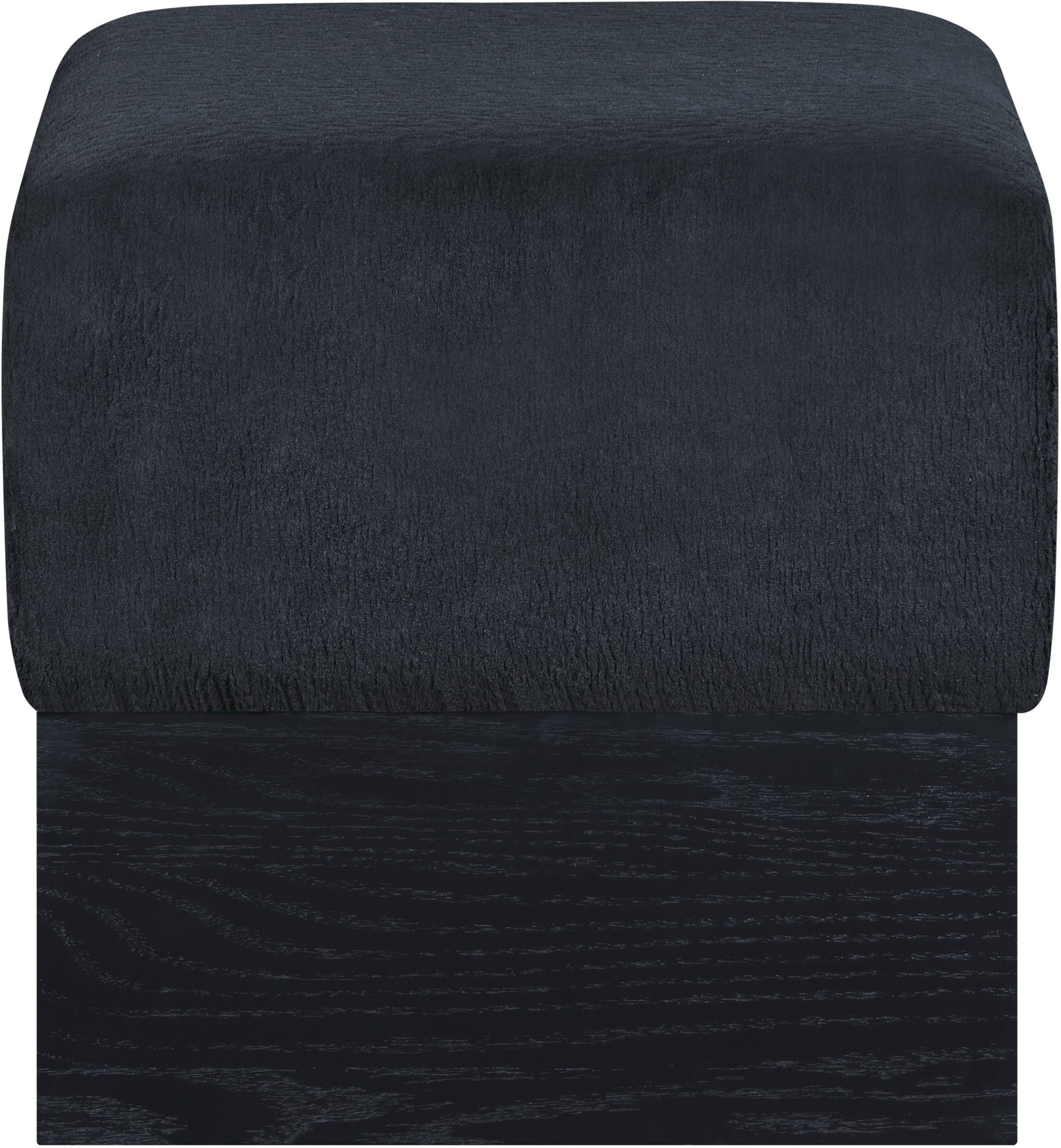 Havre - Ottoman / Stool With Black Base