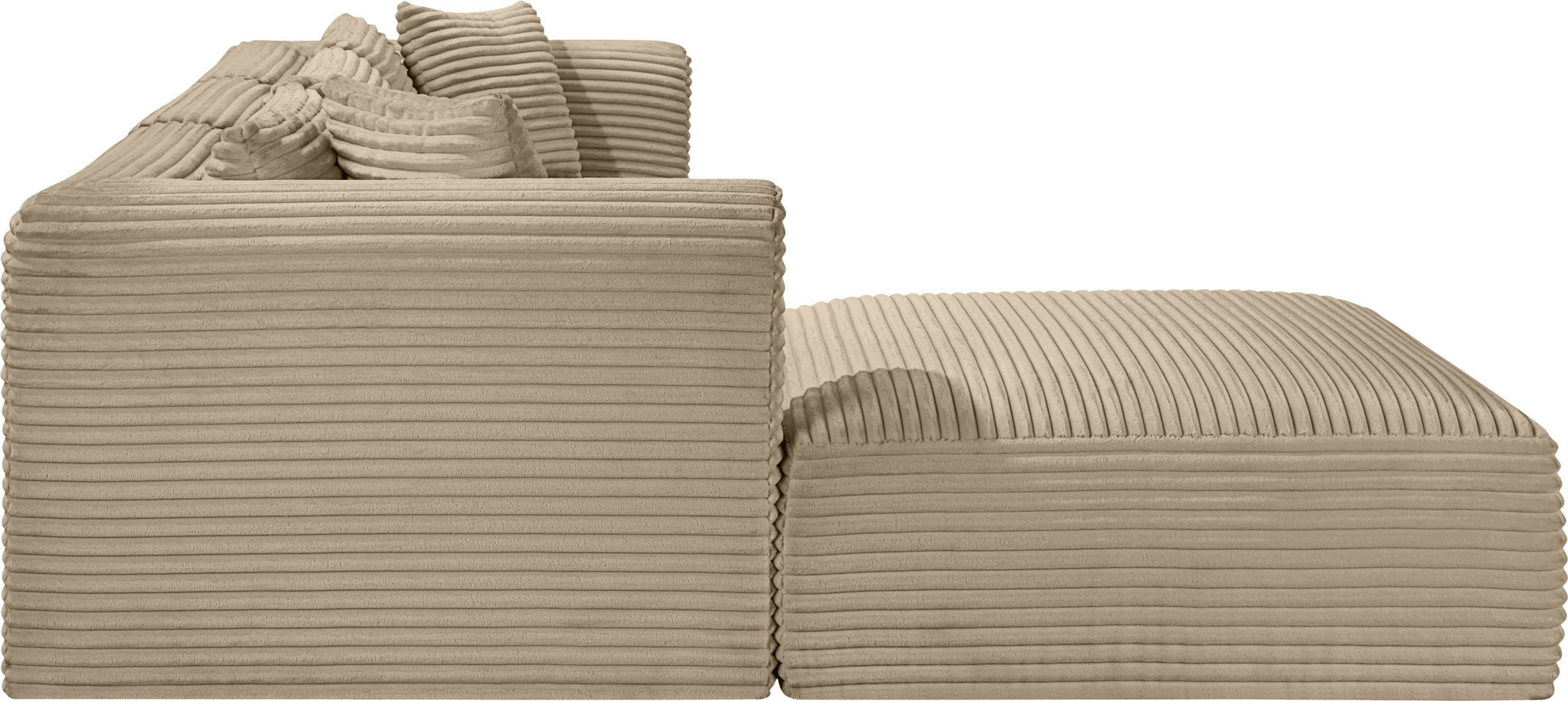 Shaggy - Fabric 4 Piece Modular Sectional