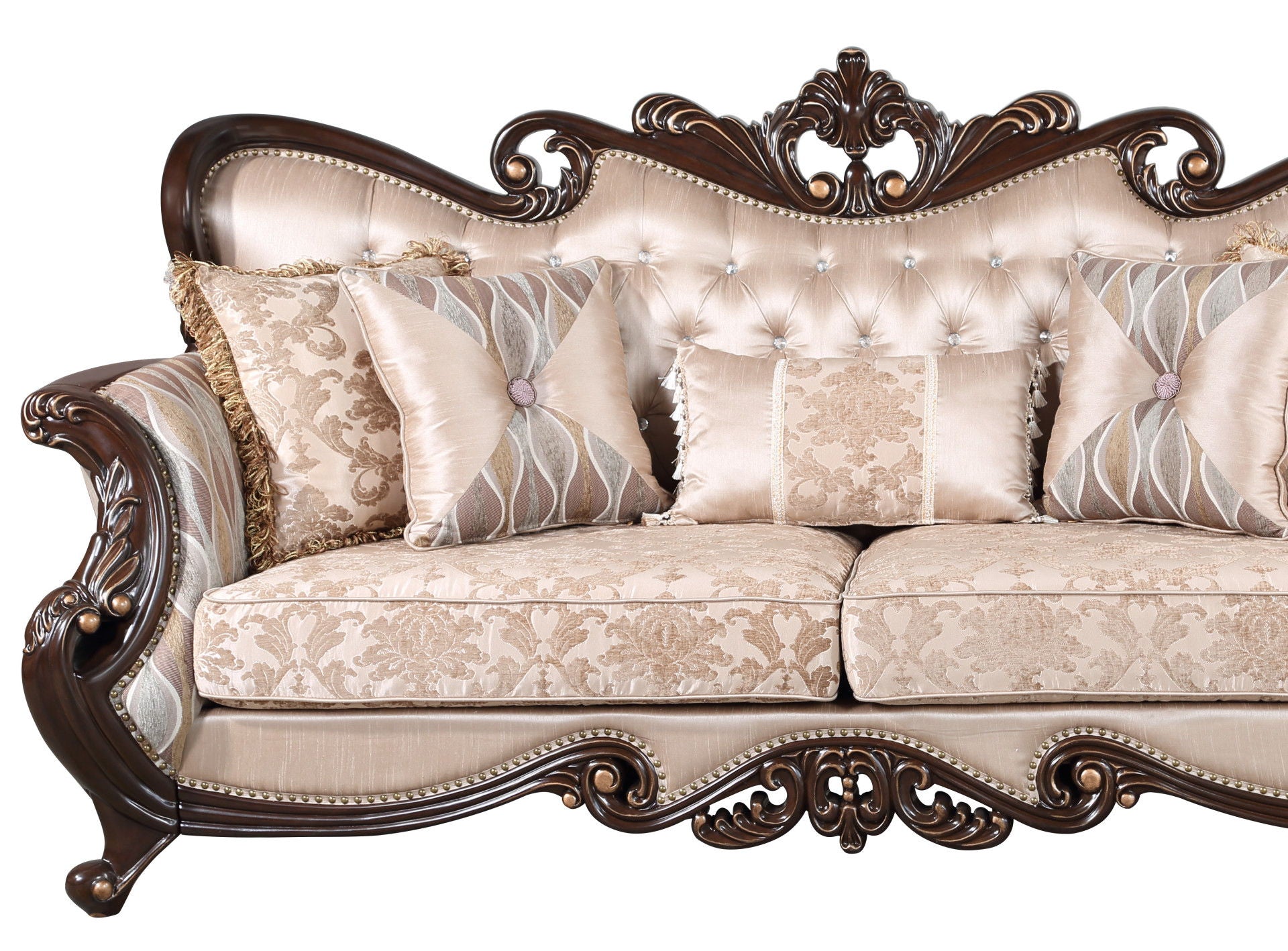 Constantine - Sofa (KD) - Red / Cherry