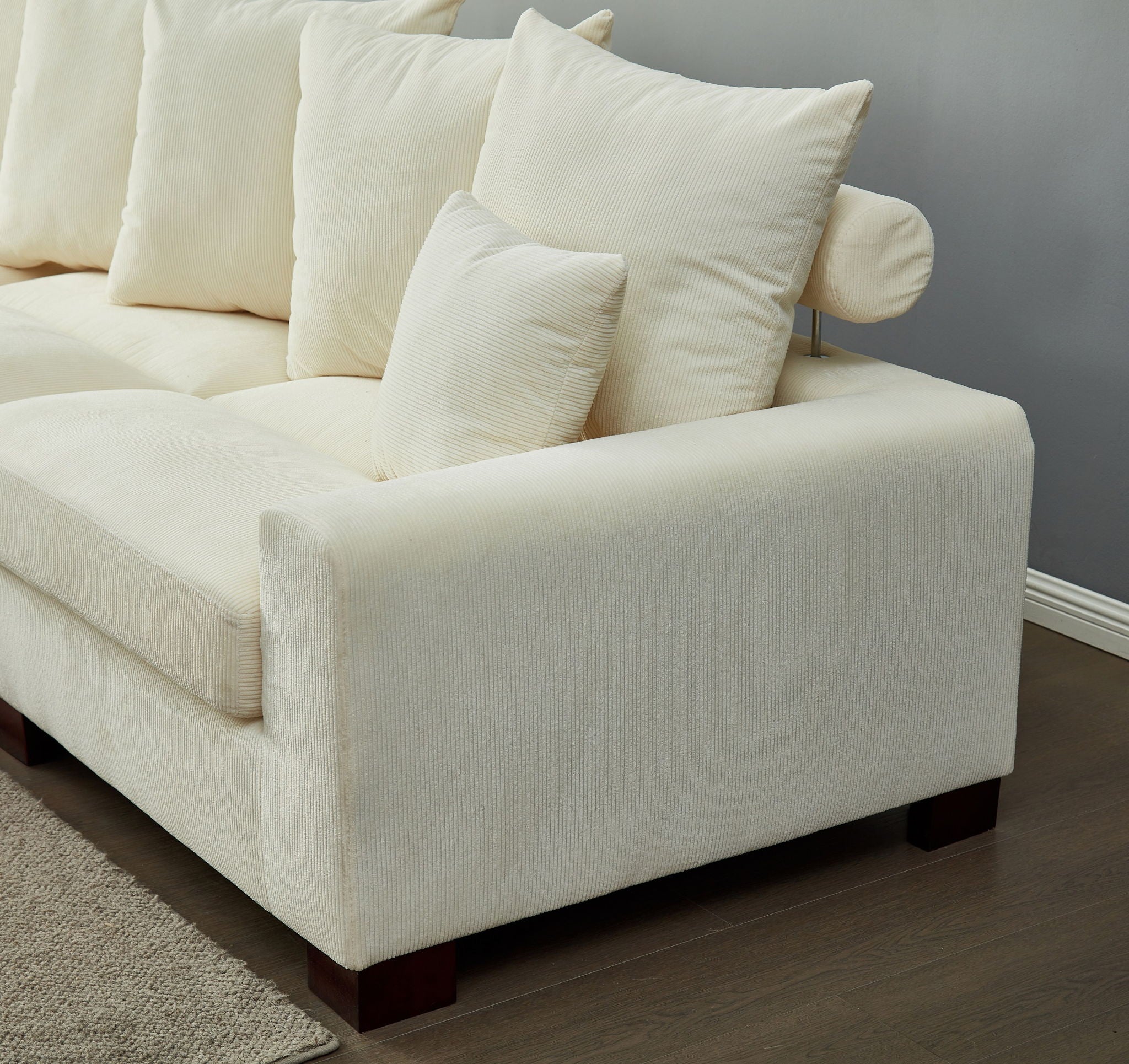 5 Seater Oversized Convertible L & U Shaped Couch