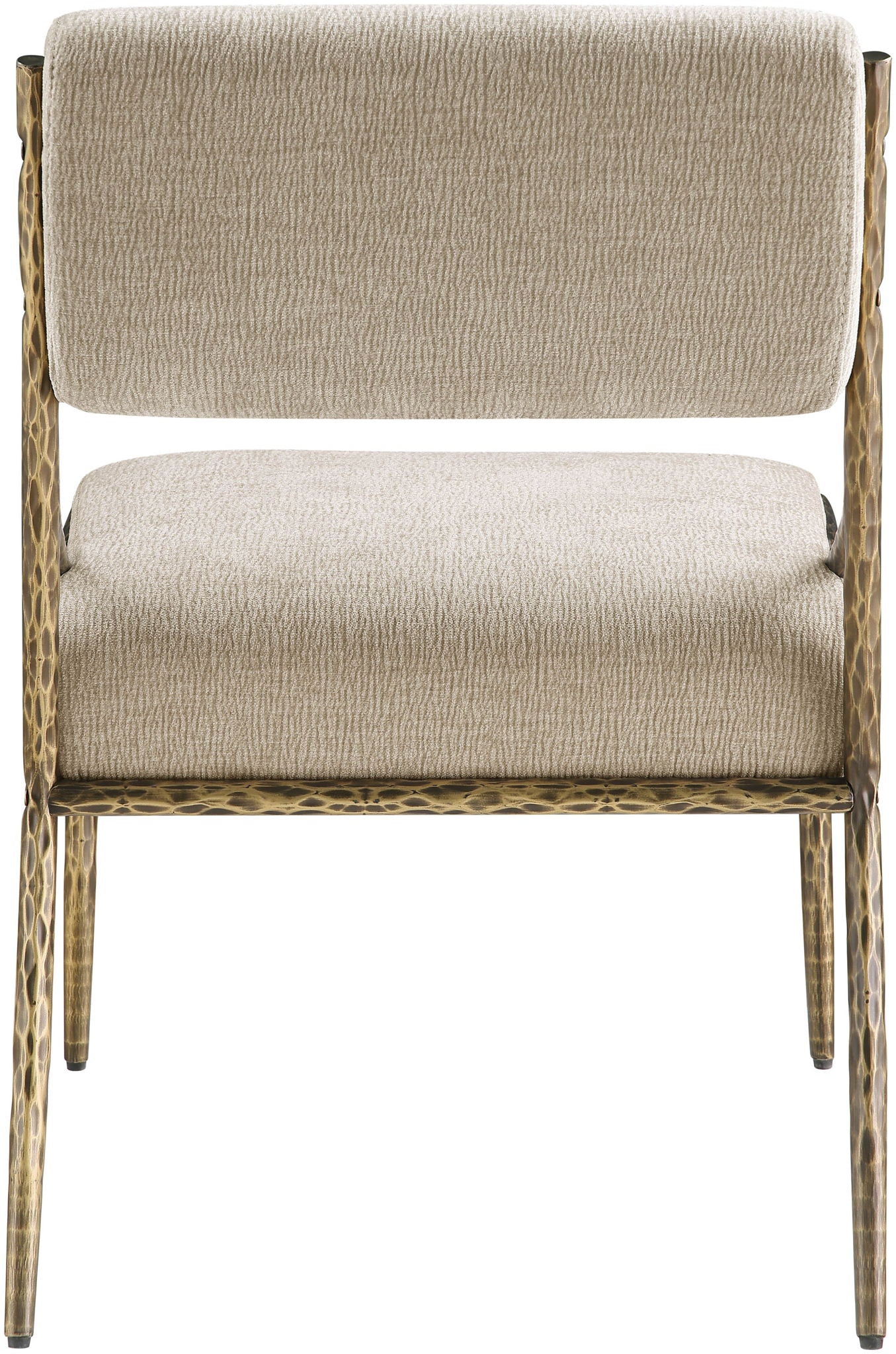 Bastille - Upholstered Dining Side Chair (Set of 2) - Brass Frame