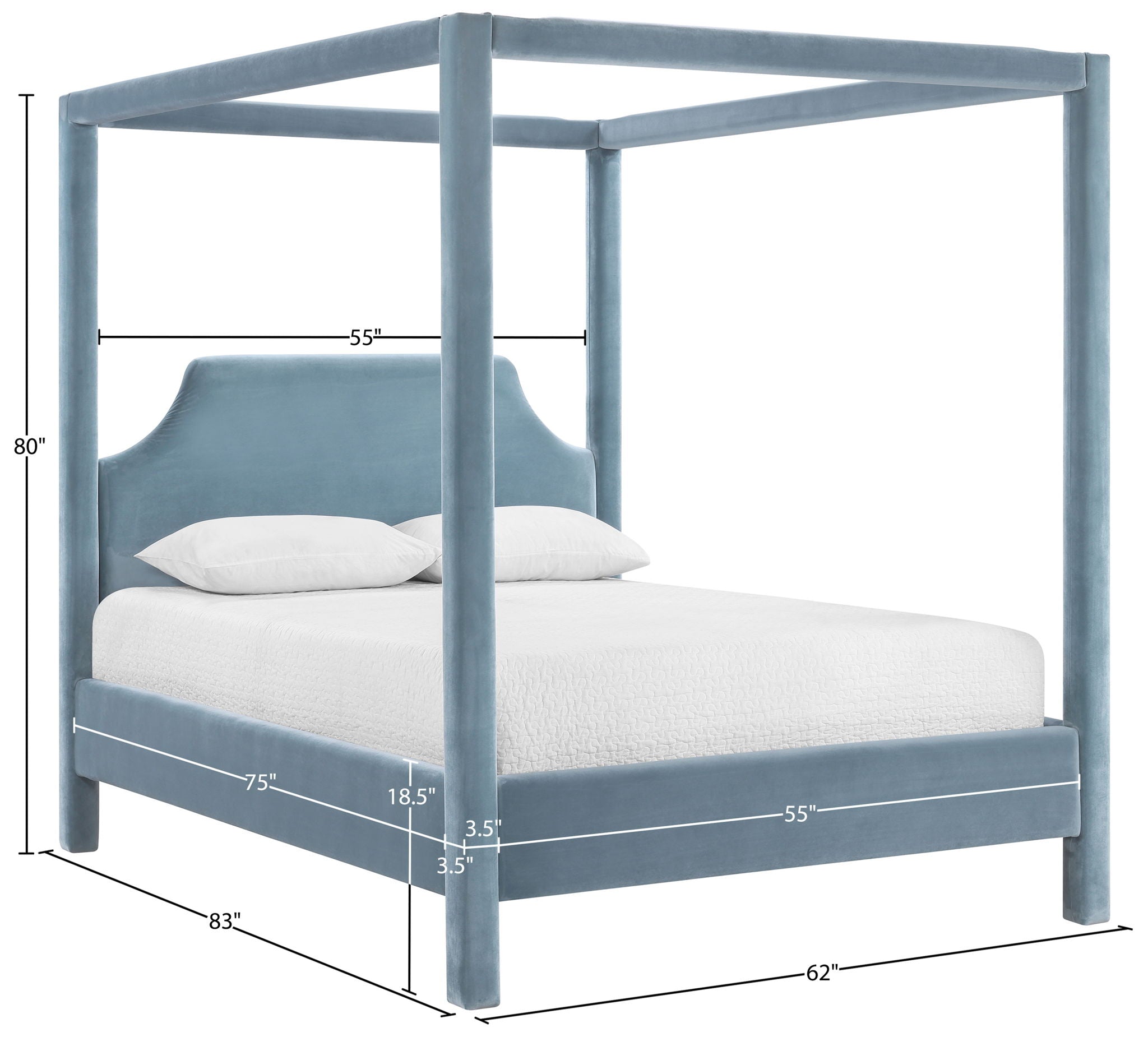 Dawson - Velvet Upholstered Bed