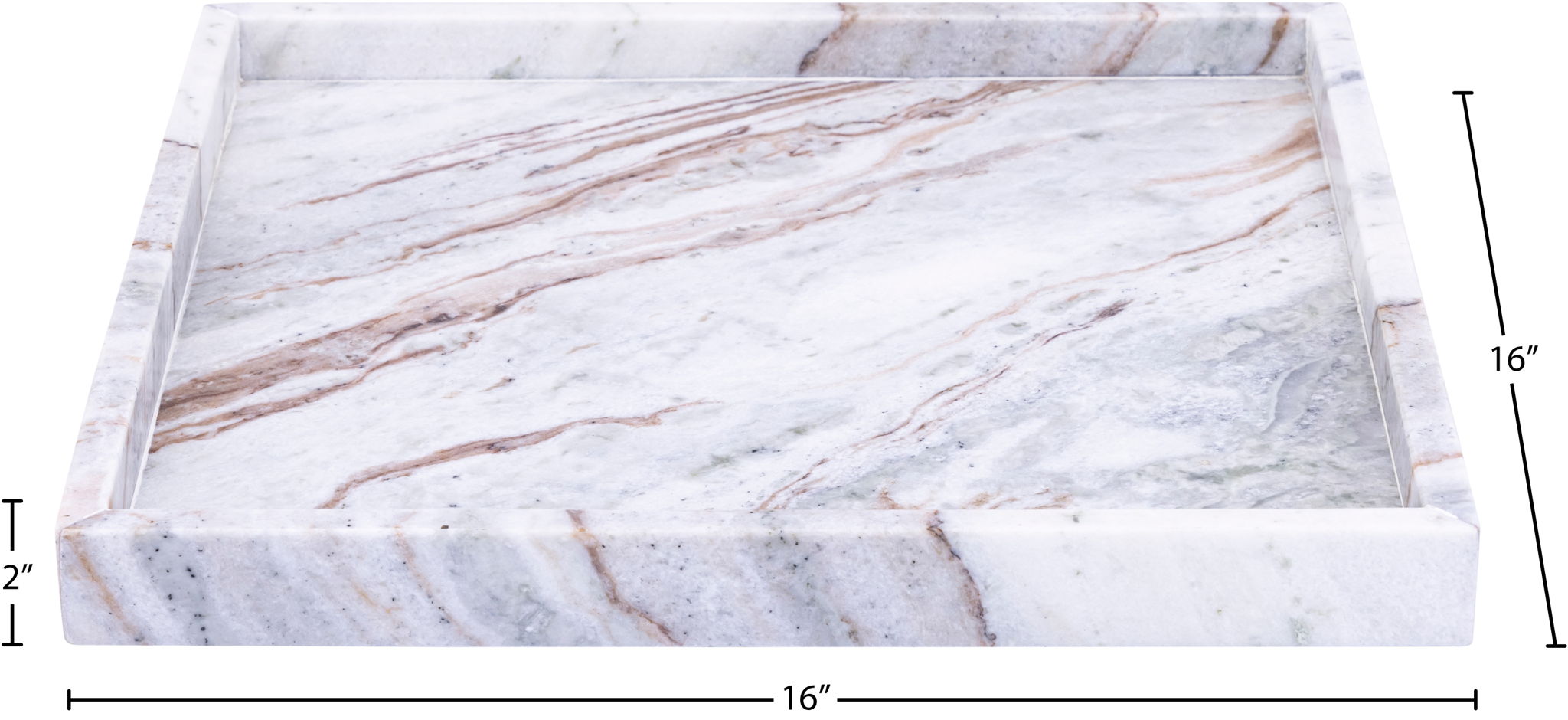 Barletta - Marble Square Tray