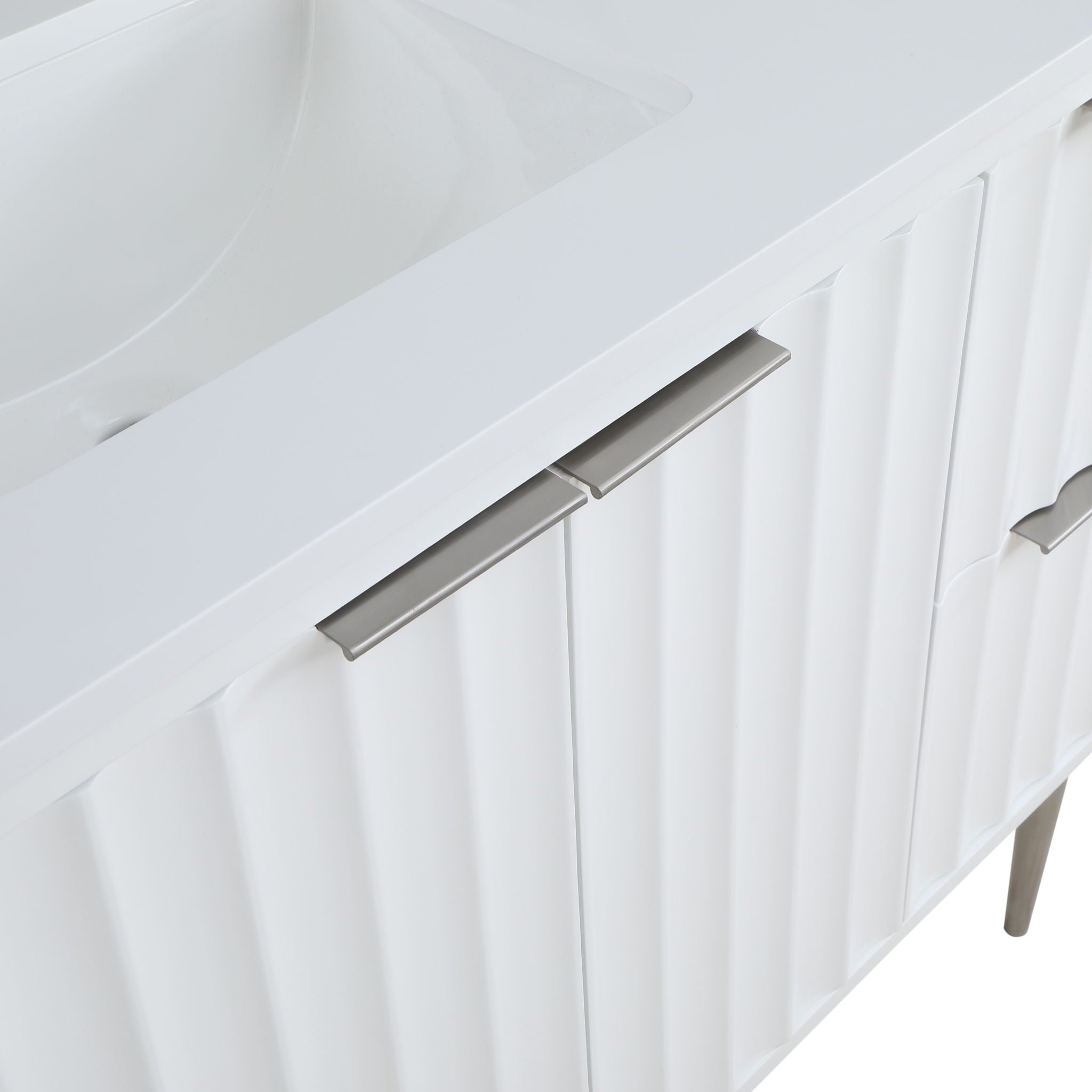 Modernist - Bathroom Vanity With Chrome Legs
