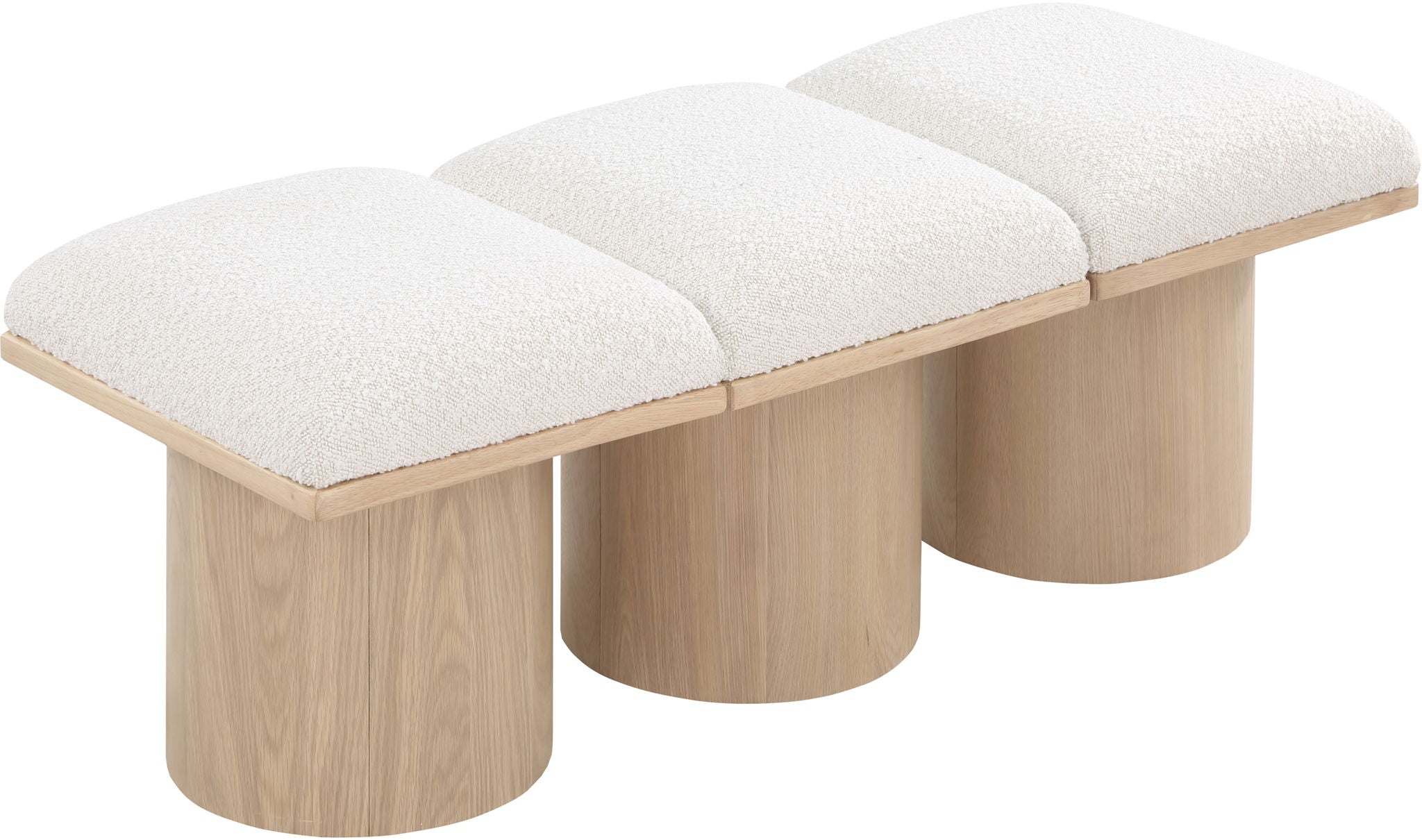 Pavilion - 3 Piece Modular Bench With Natural Base