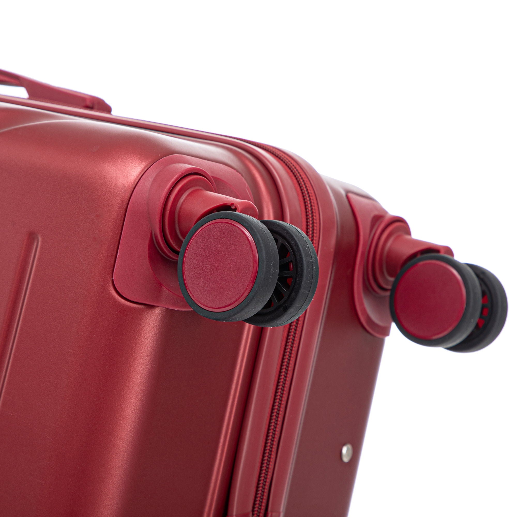 Hard Shell Luggage With Scratch Resistant Surface, 4 Wheels, Combination Lock & Side Hooks