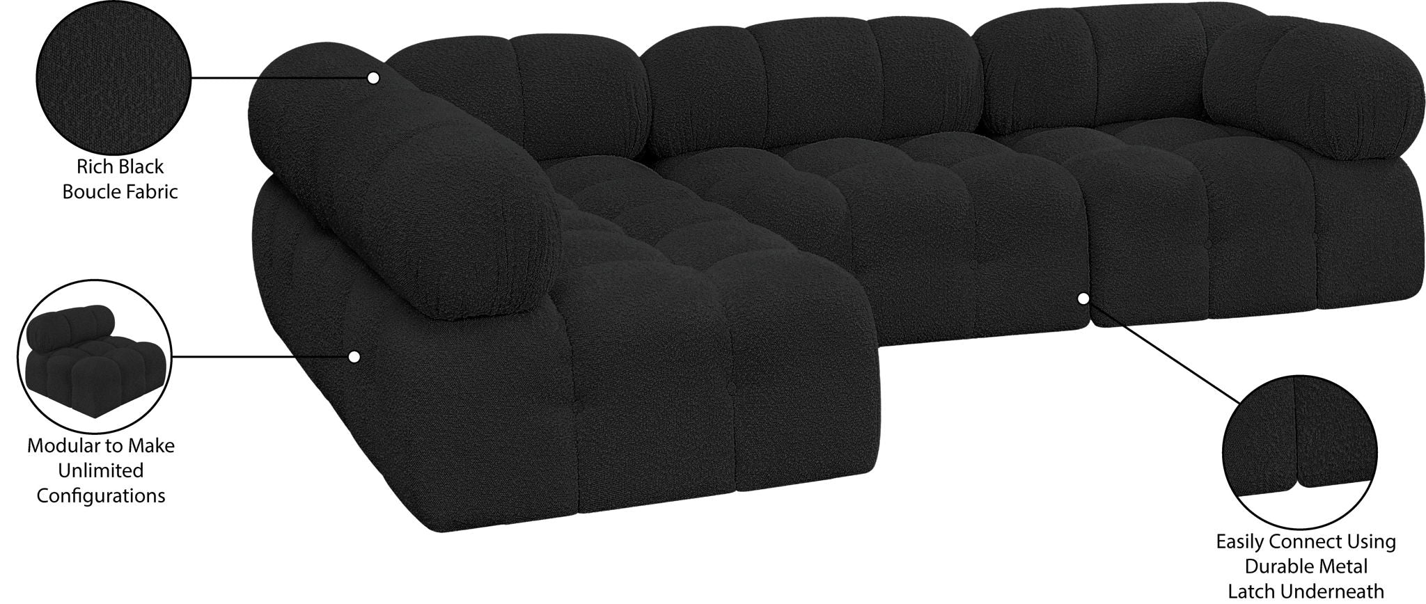 Ames - 4 Piece Modular Sectional