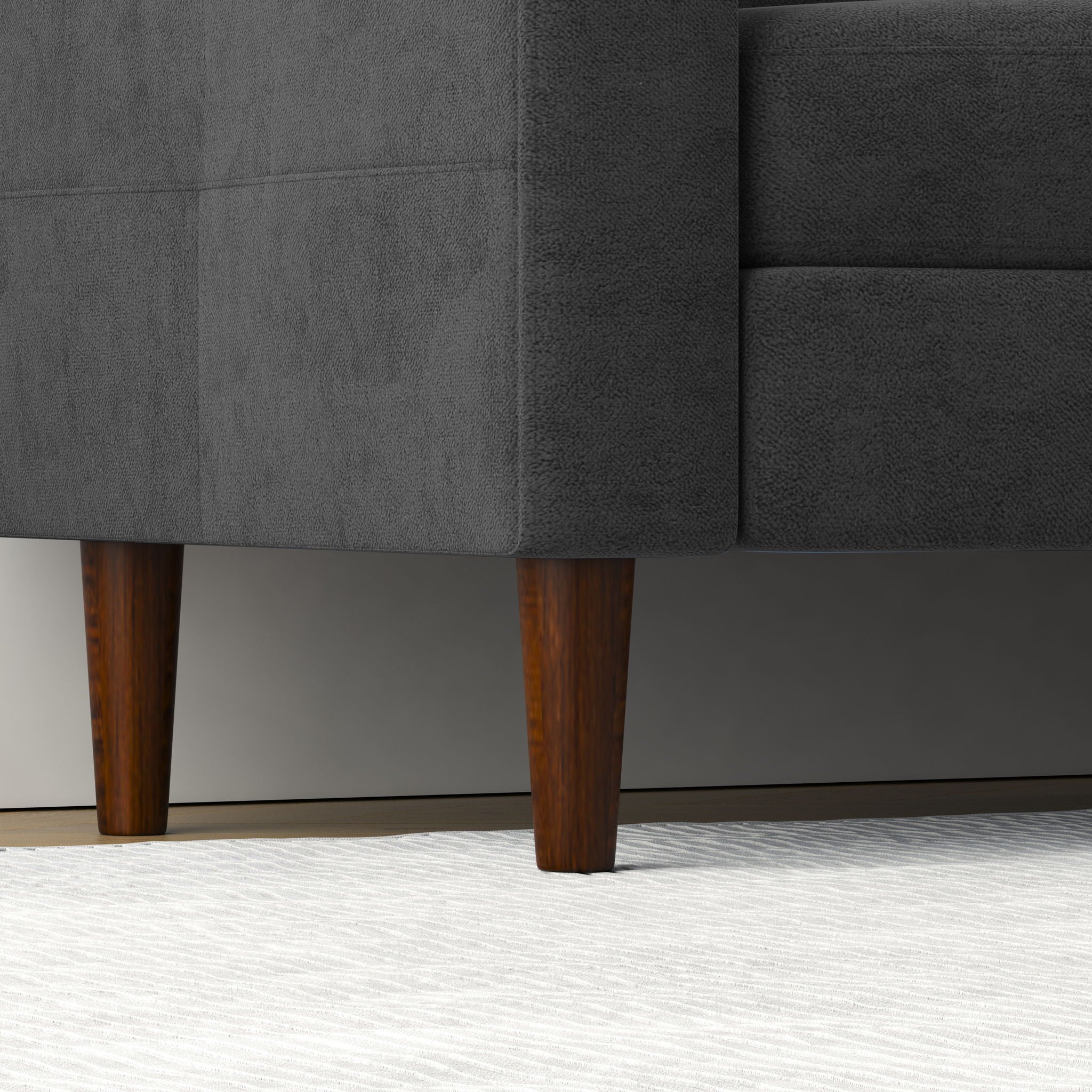 3 Seater Convertible Combination L Shaped Sofa With Footstools With Storage