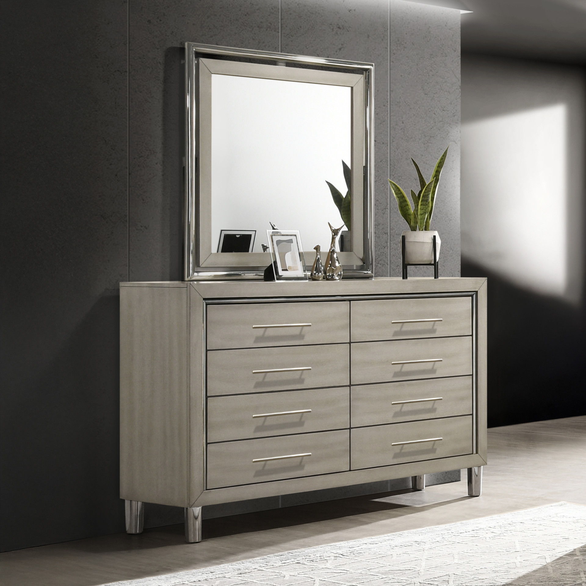 Lennox - Mirror - Gray