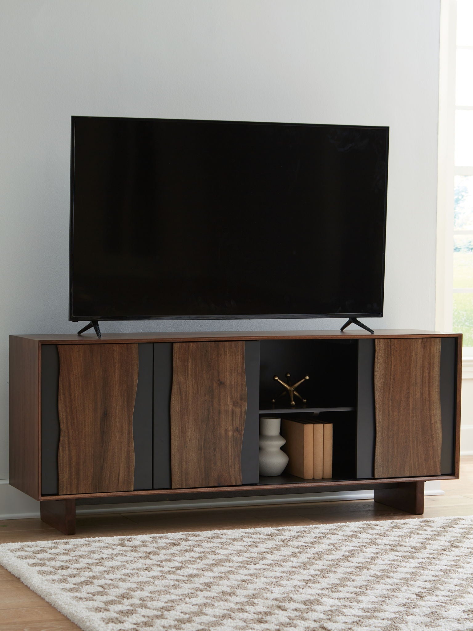 Welby - Accent Cabinet - Brown / Charcoal