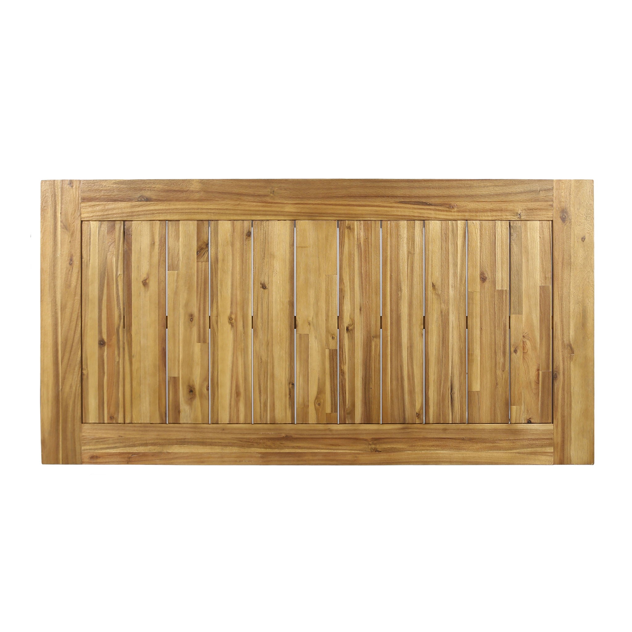Outdoor Acacia Wood Dining Table, Sandblast Finish