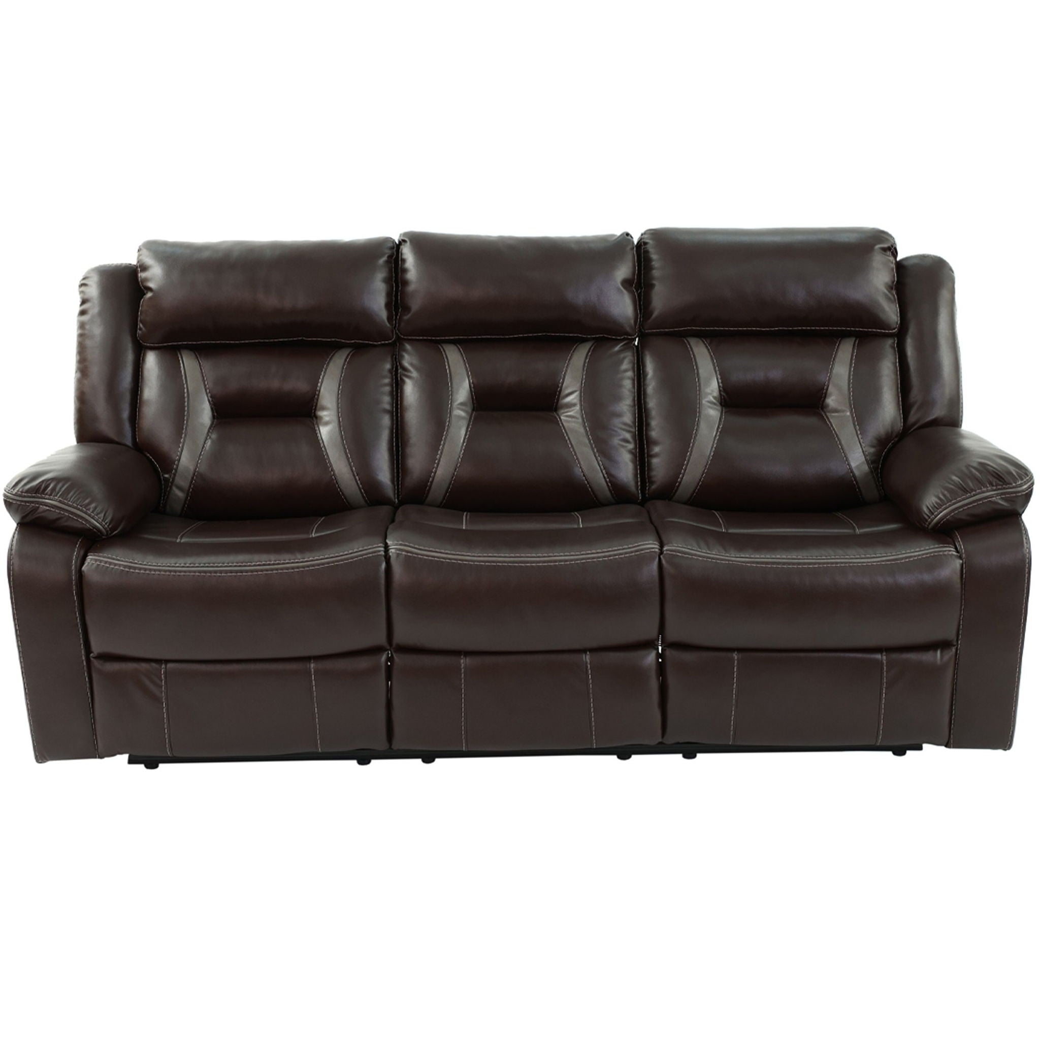 Living Room Set With Pillow Armrest And Tufted Backrest