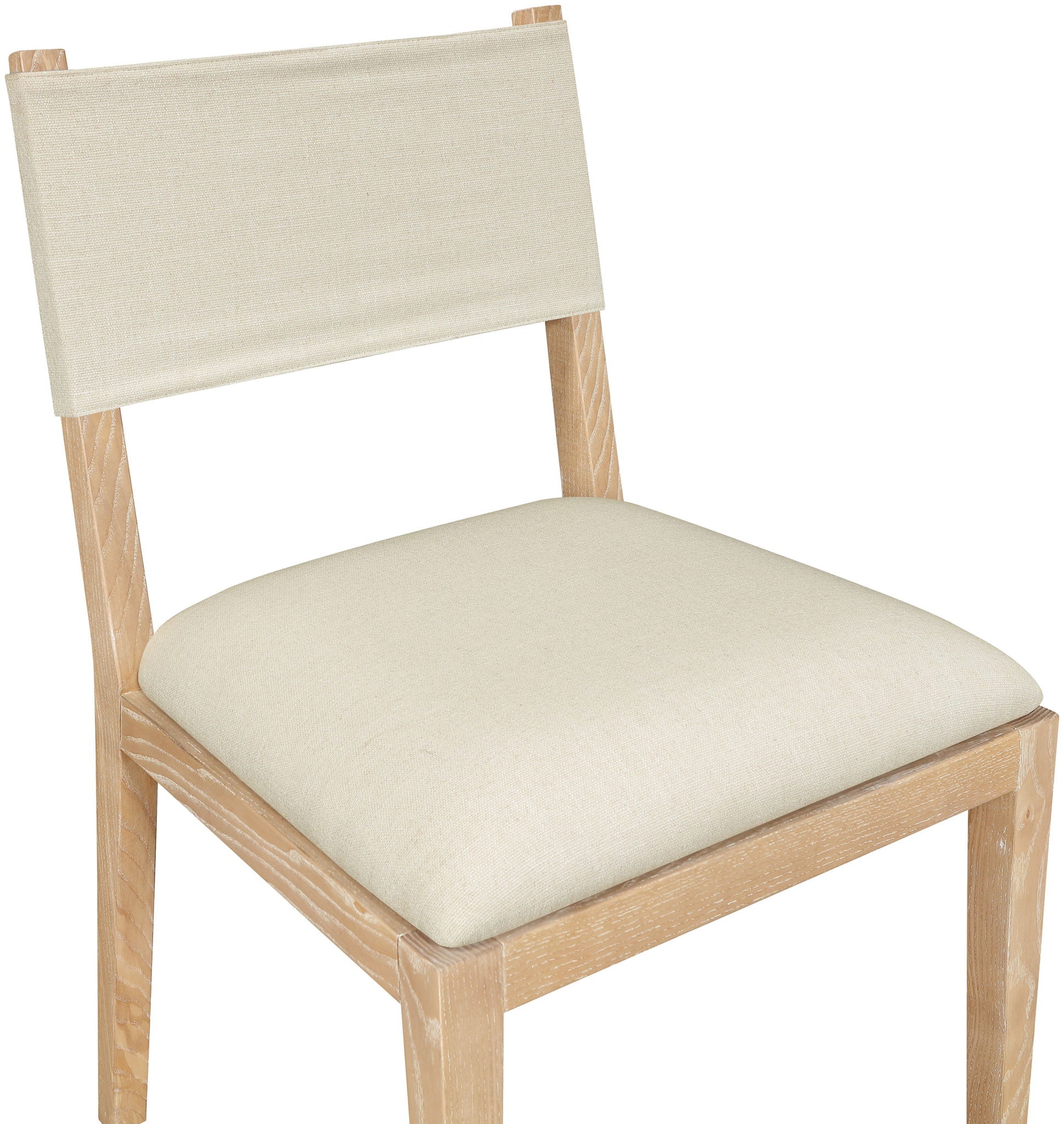 Avon - Linen Textured Performance Fabric Upholstered Dining Side Chair (Set of 2)