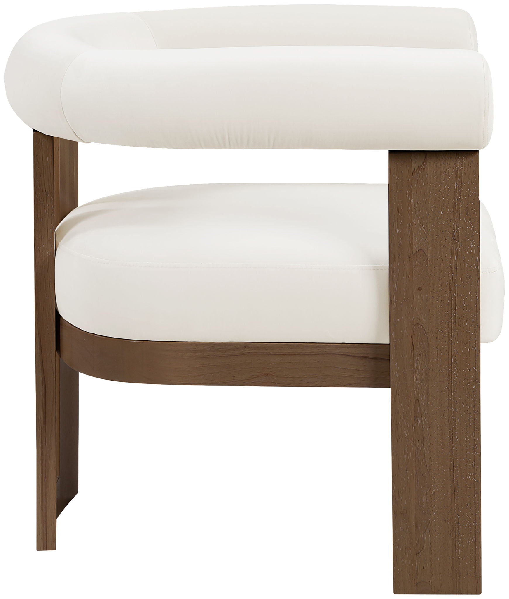 Arienzo - Performance Fabric Upholstered Accent Chair - Walnut Base