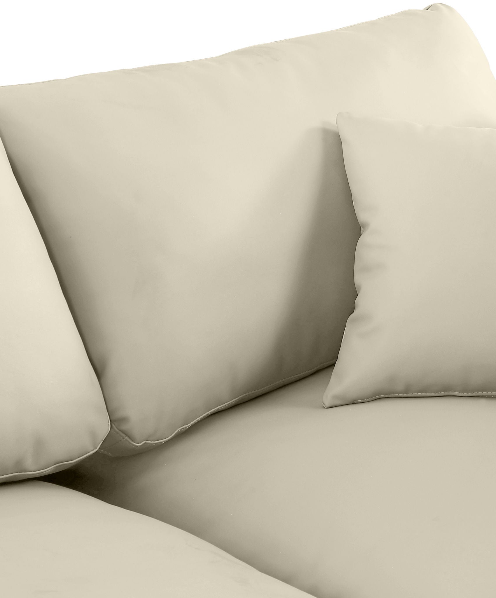 Comfy - 5 Piece Faux Leather Modular Corner Armless Sectional