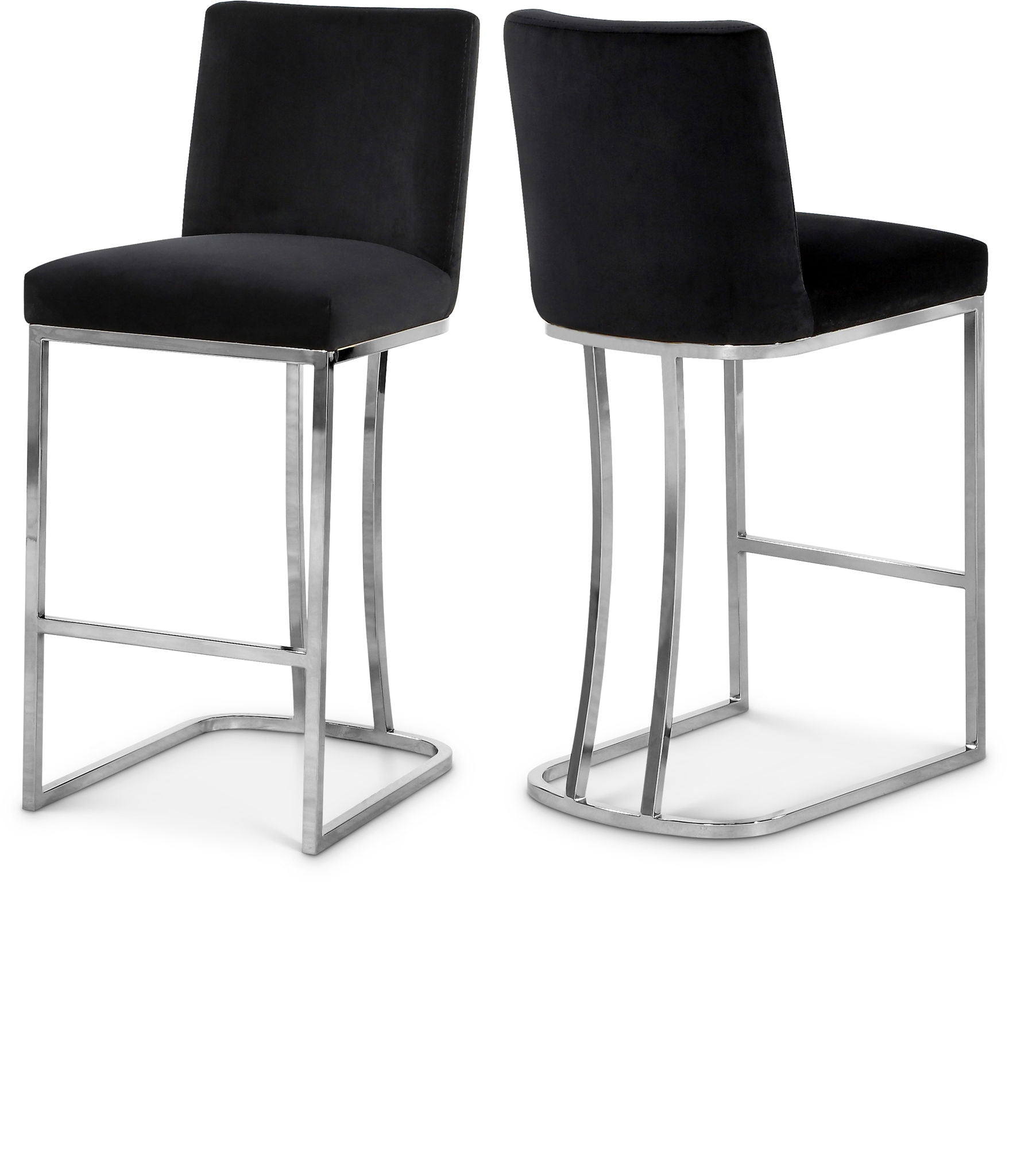 Heidi - Stool with Chrome Legs