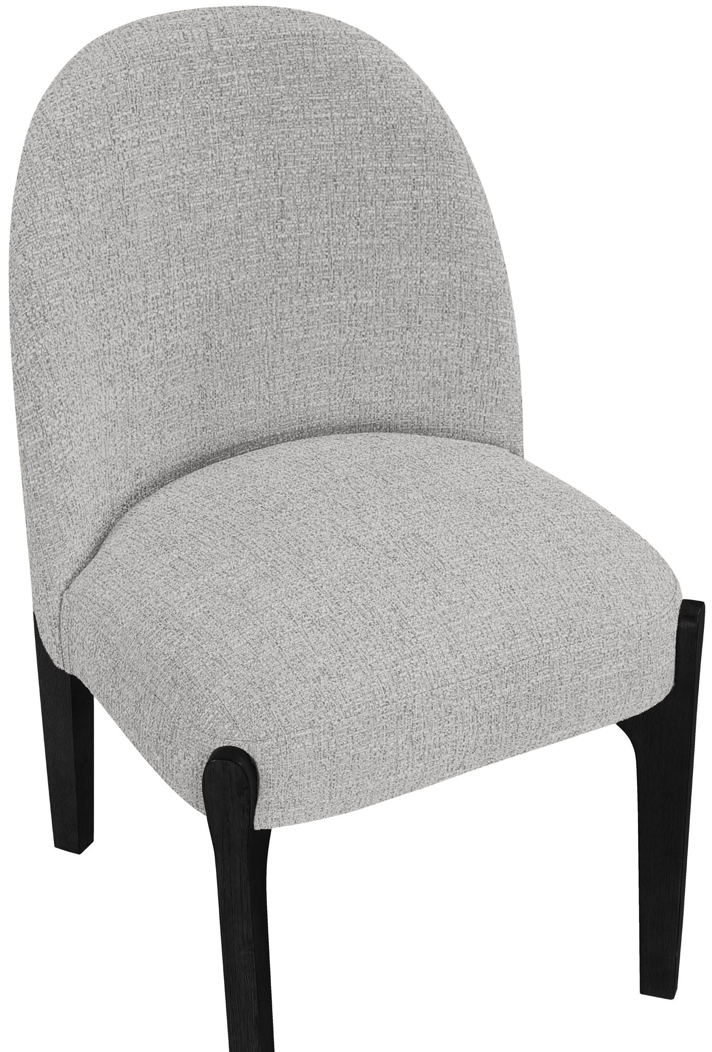 Torino - Upholstered Dining Chair With Brushed Black Base (Set of 2)