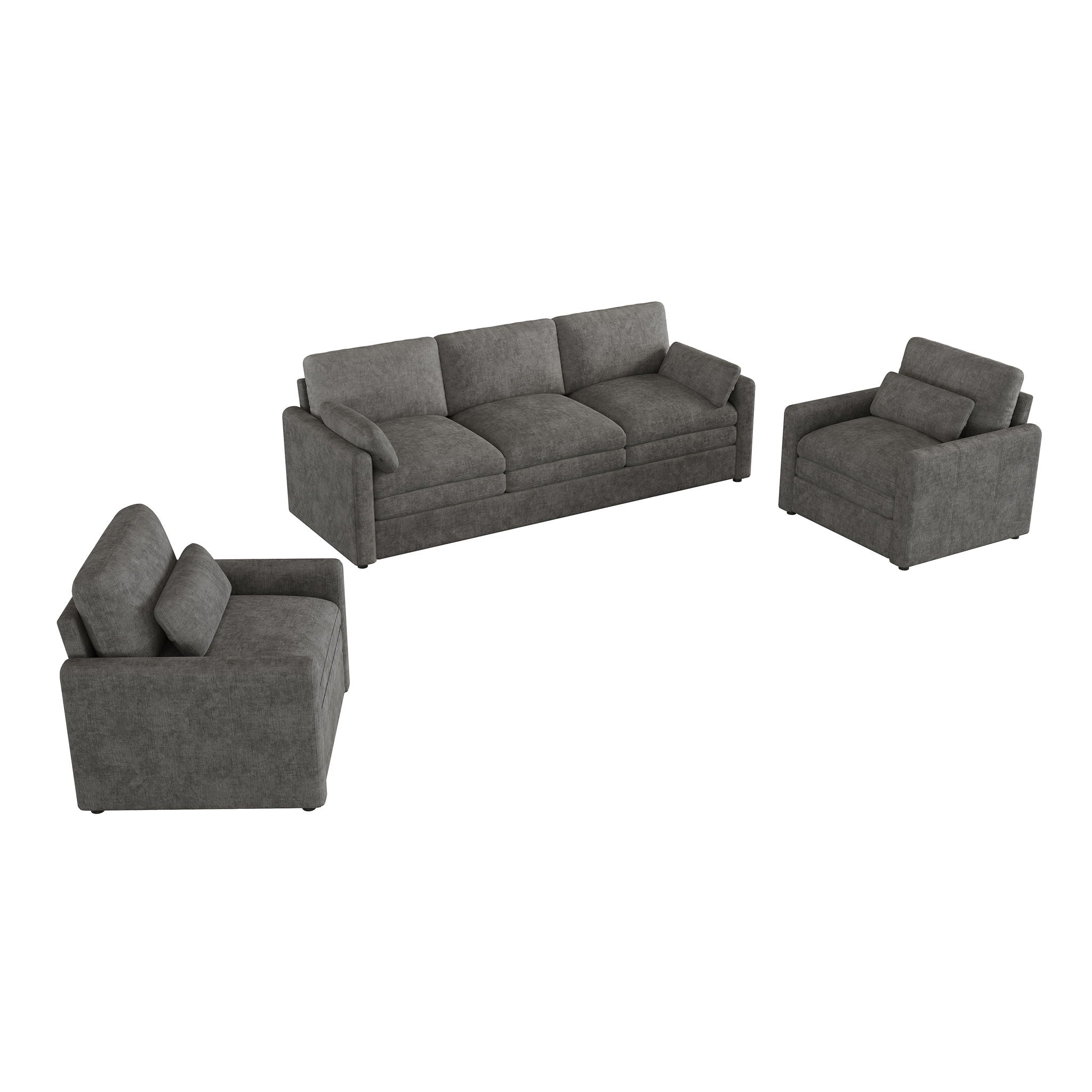 Cozy Sofa Set Oversized Comfy Cloud Sofa With Double Cushion