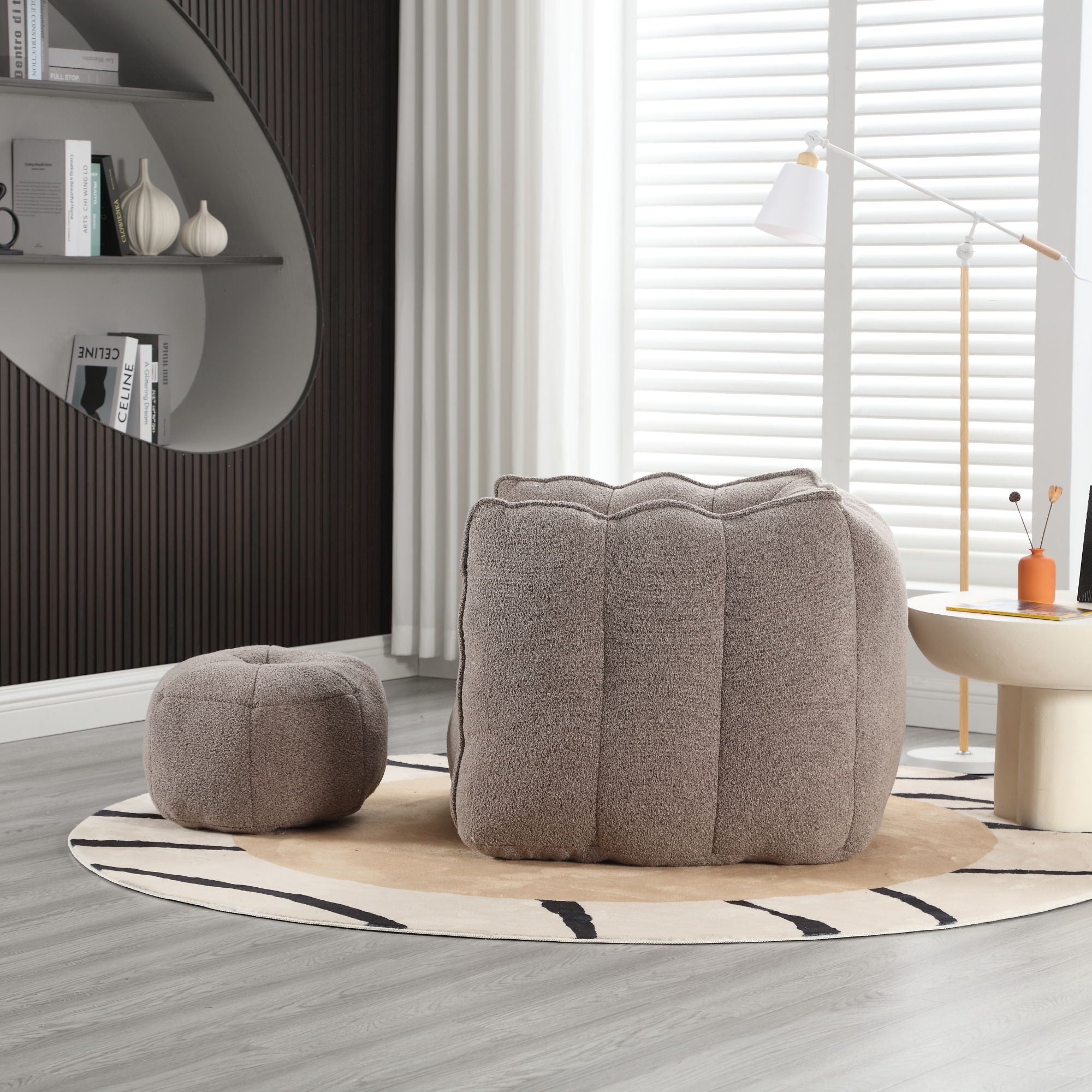 Soft Bean Bag Chair With High Resilient Foam