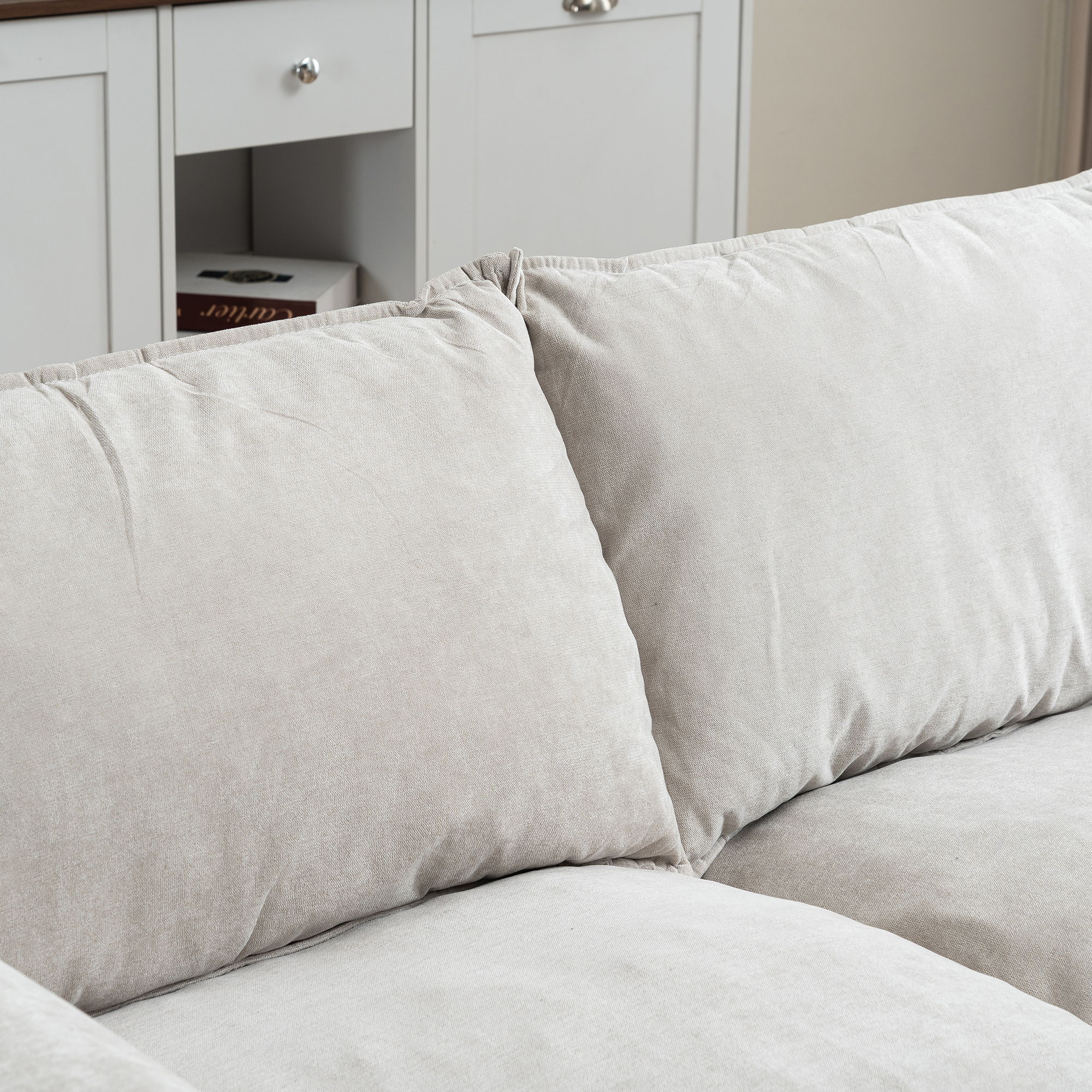 Convertible Combination Sofa With Footstools With Storage