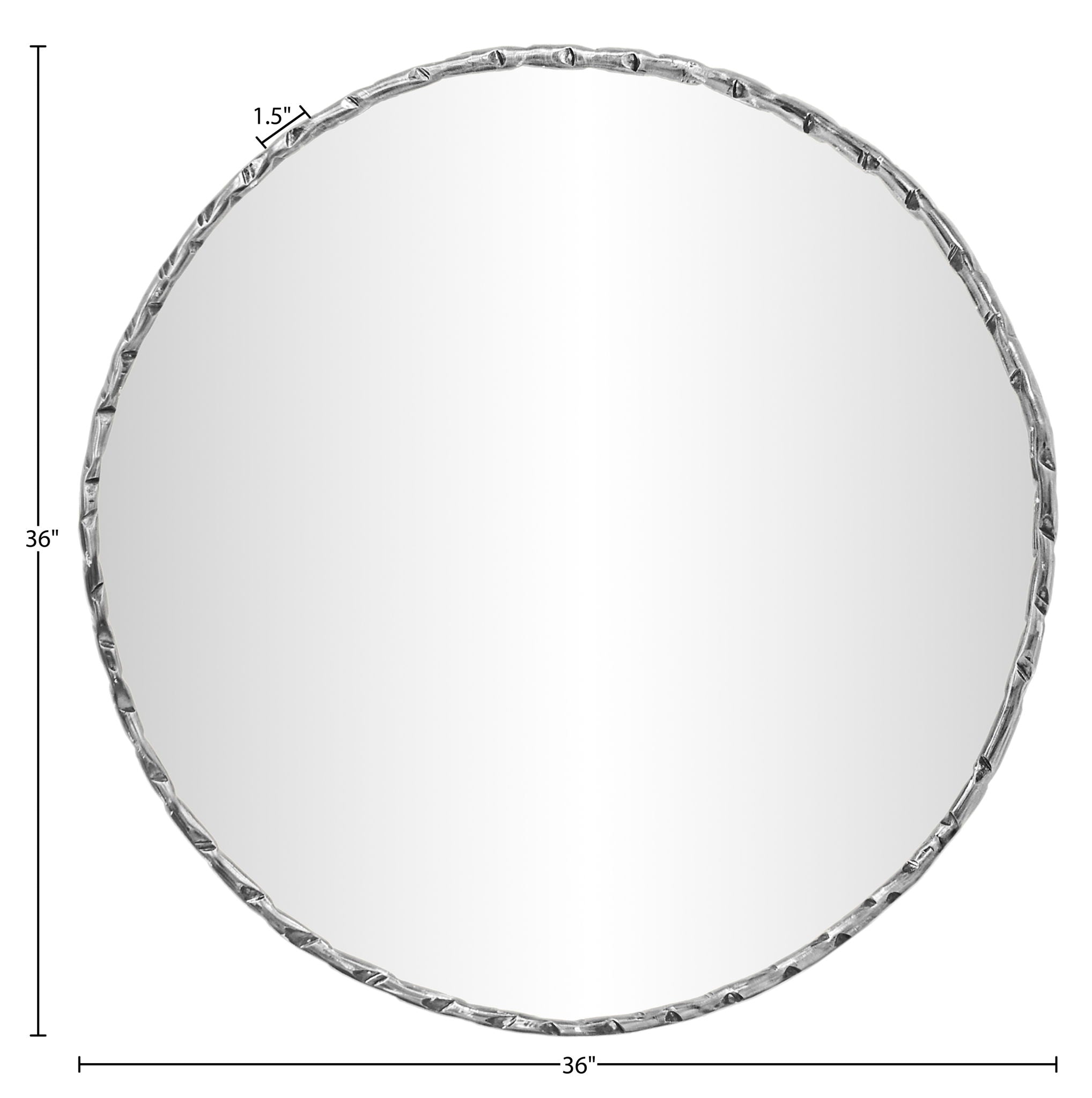 Hammer - Round Iron Mirror