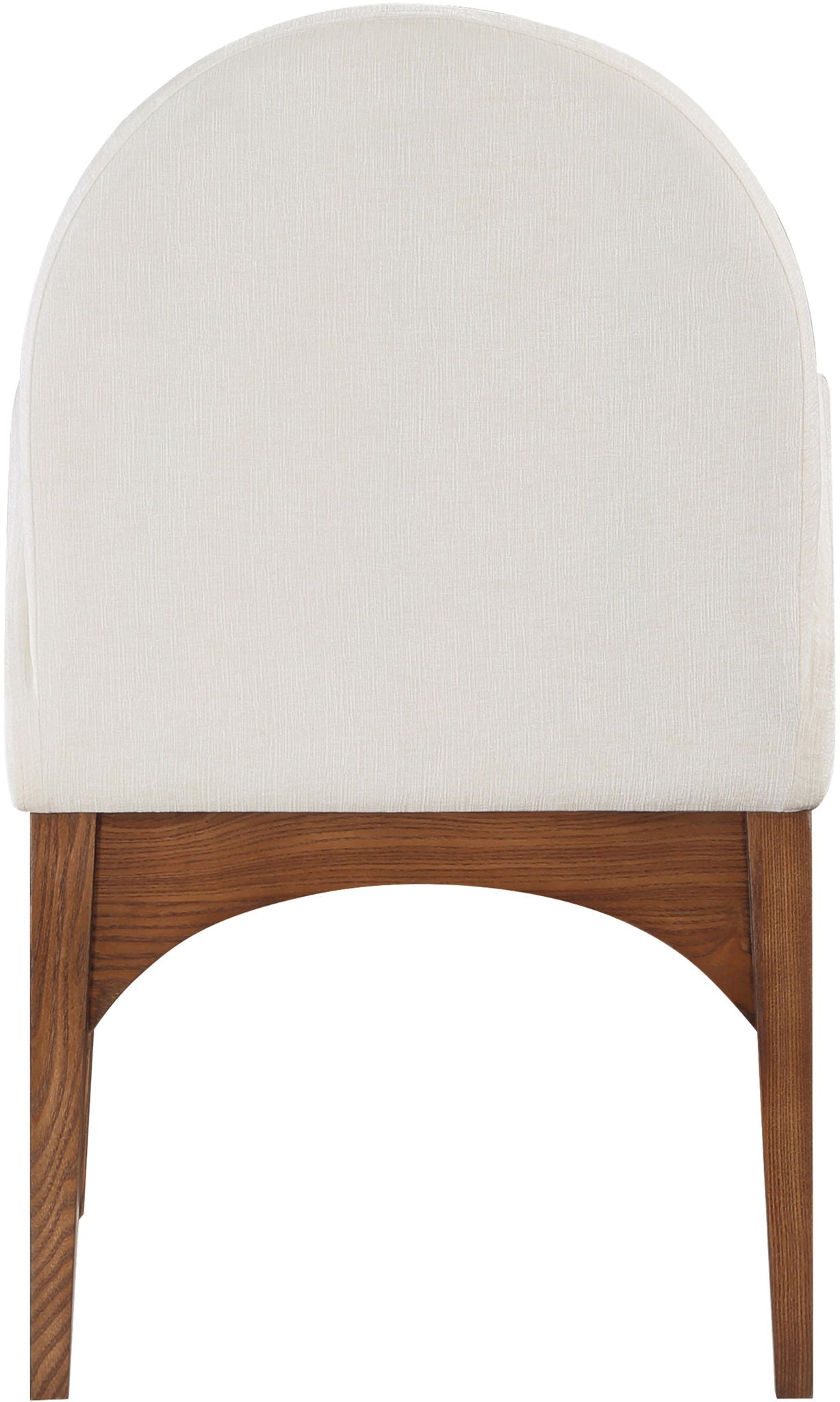 Waldorf - Chenille Dining Arm Chair With Brown Legs