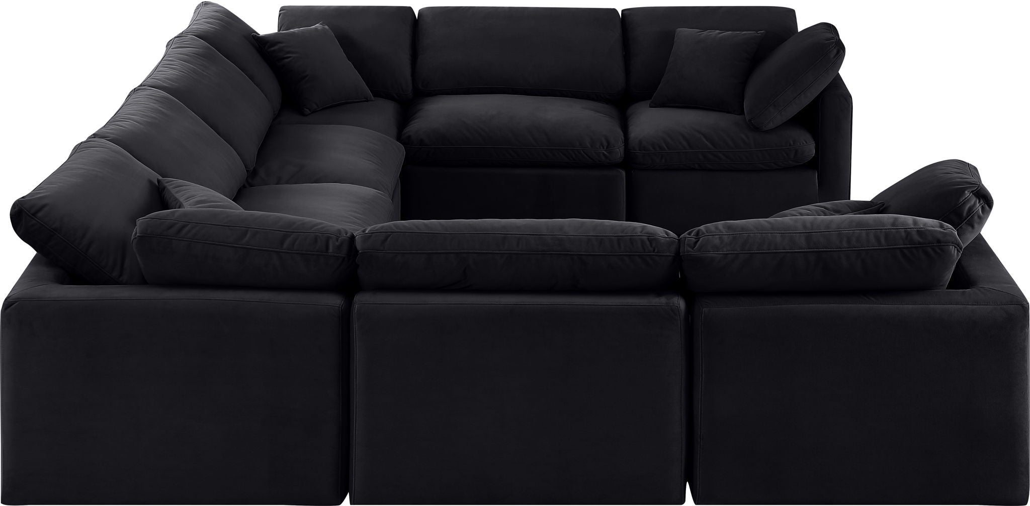 Indulge - Velvet 8 Piece Modular Sectional