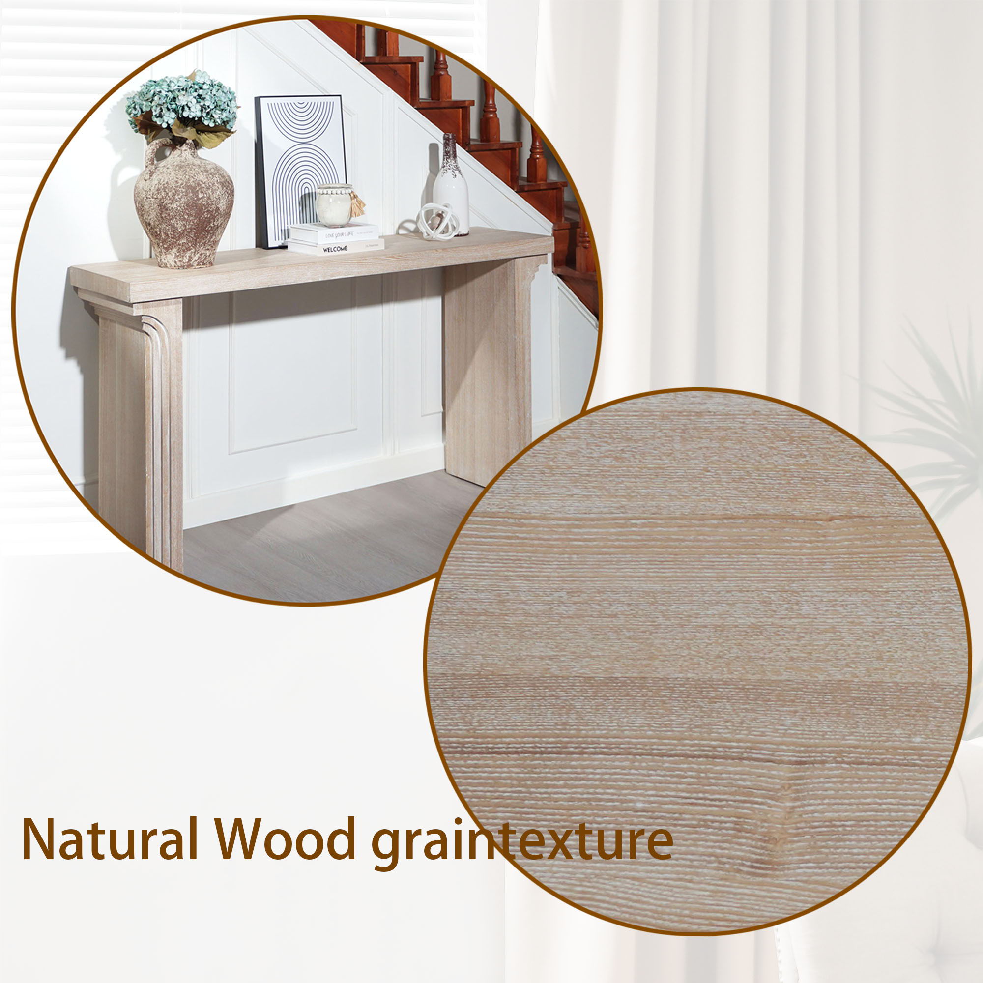 Console Table With Decorative Molding