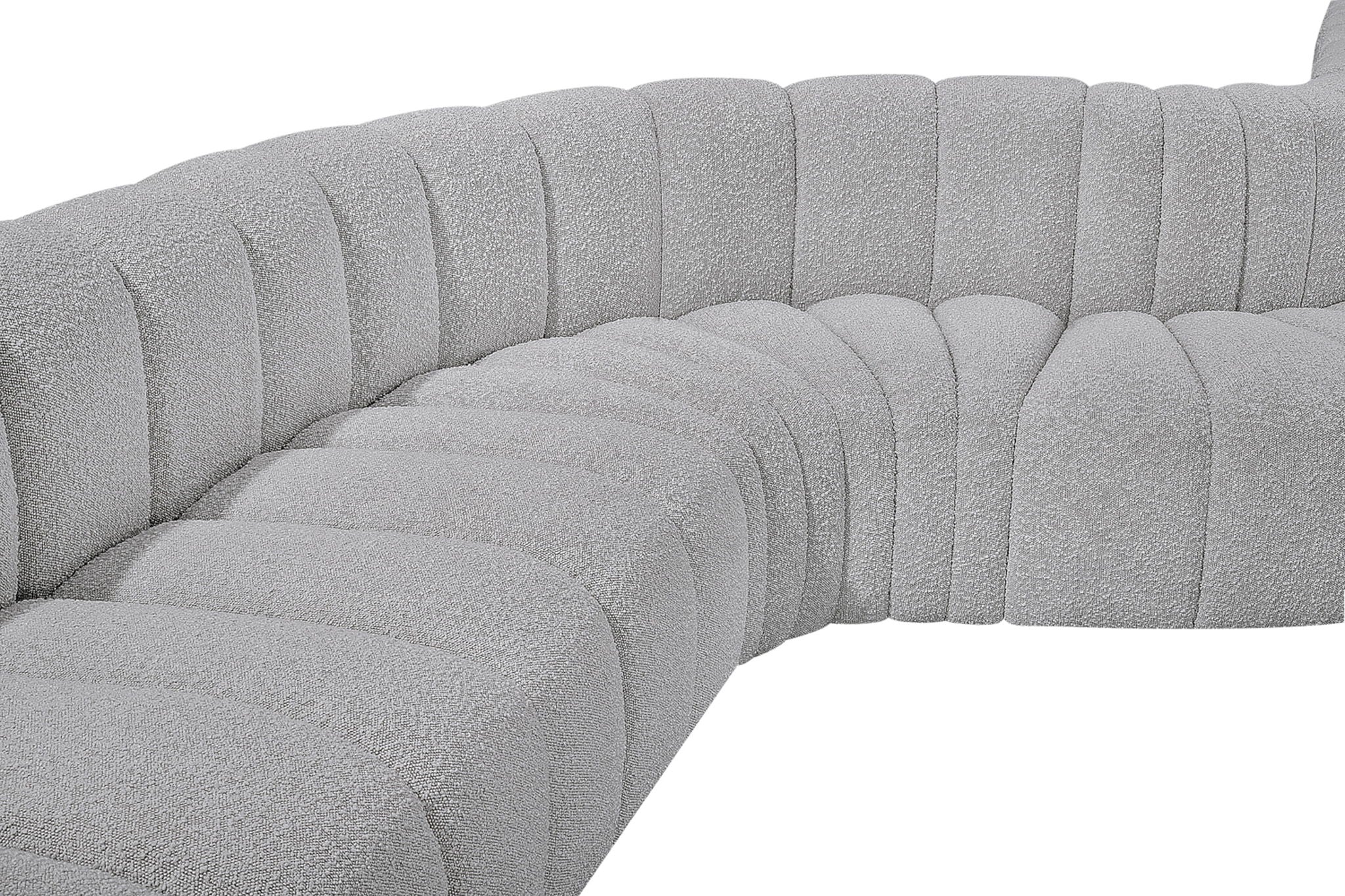 Arc - Boucle Fabric Modular Sectional