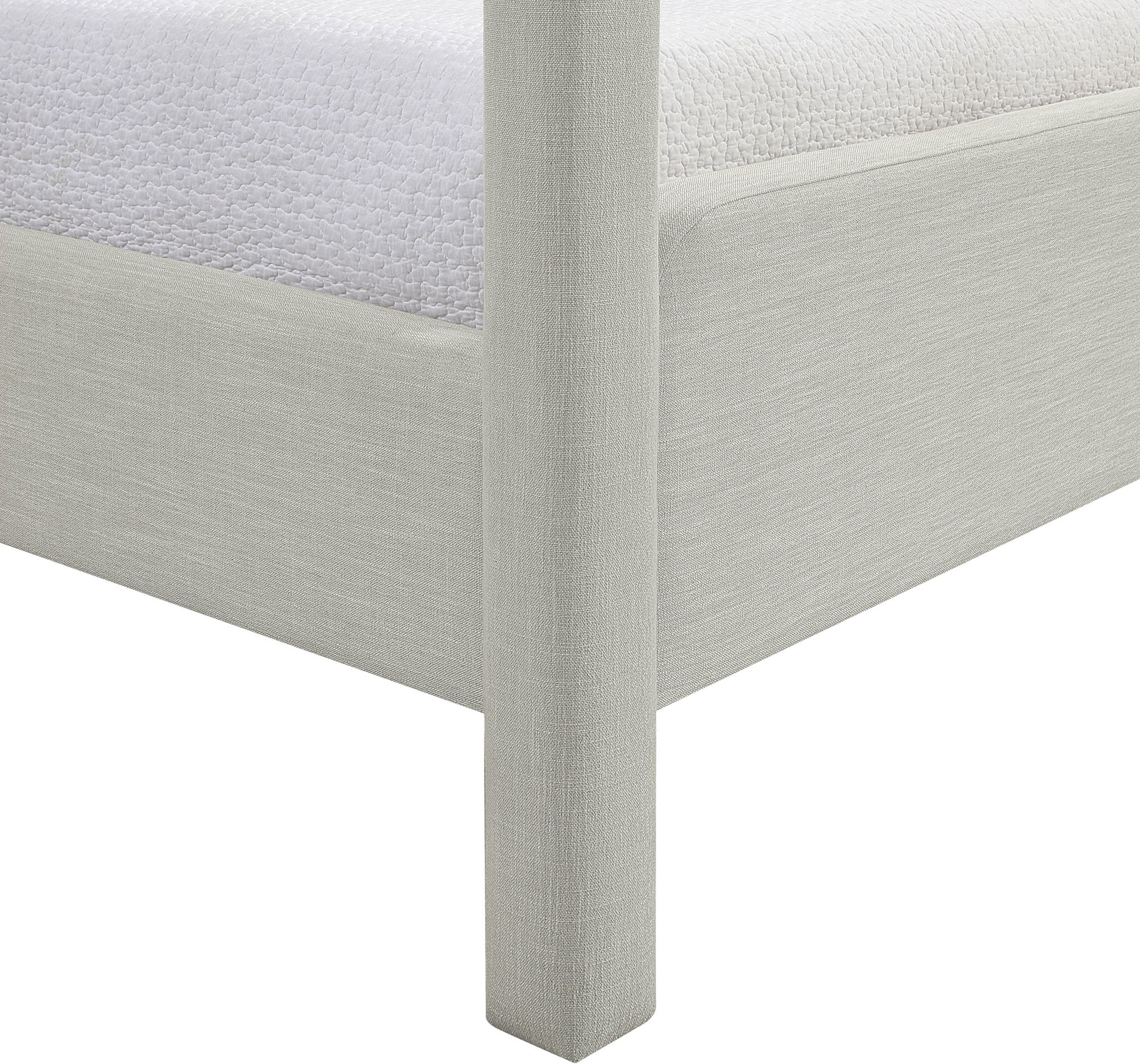 Salina - Linen Textured Fabric Upholstered Bed