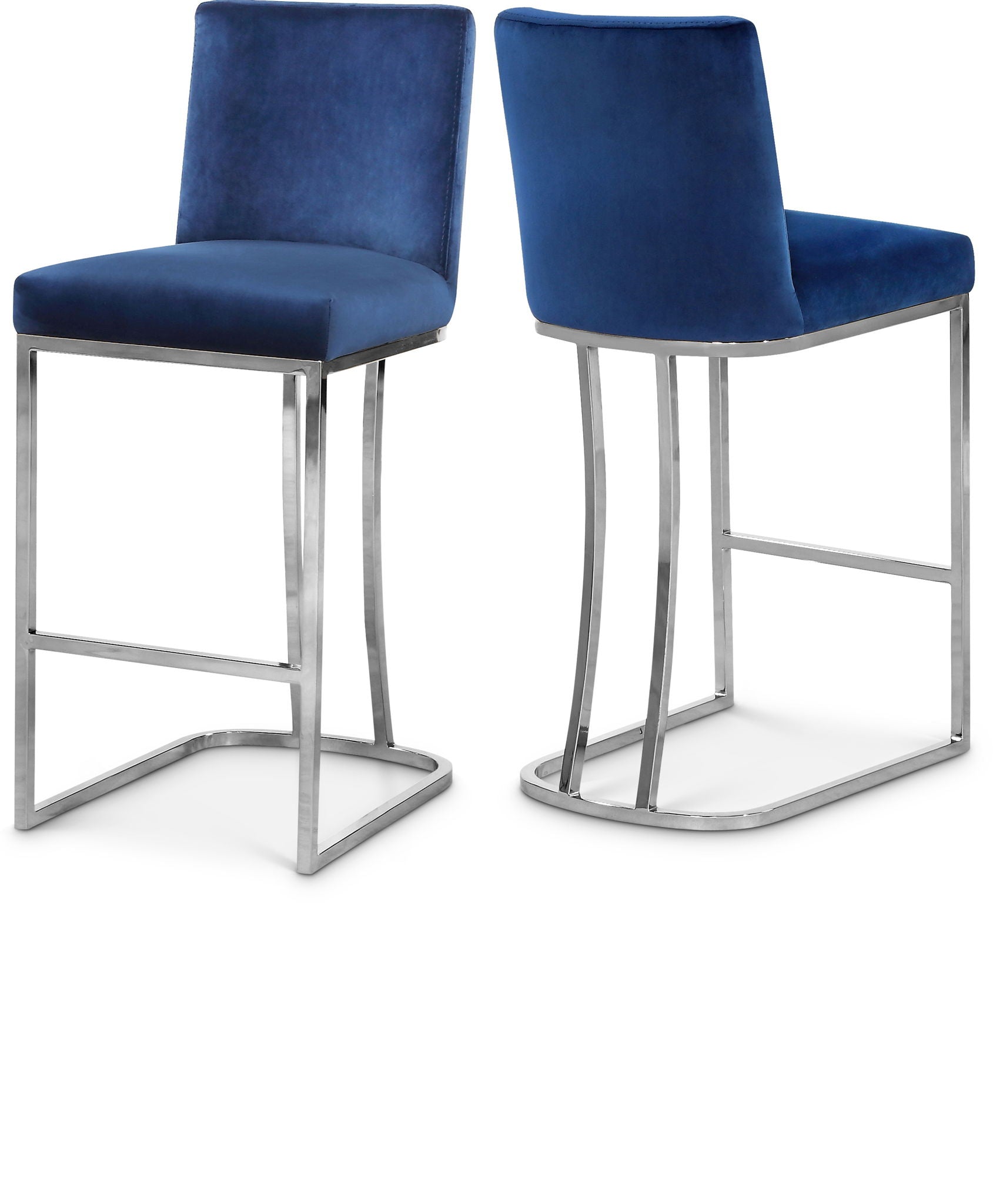 Heidi - Stool with Chrome Legs