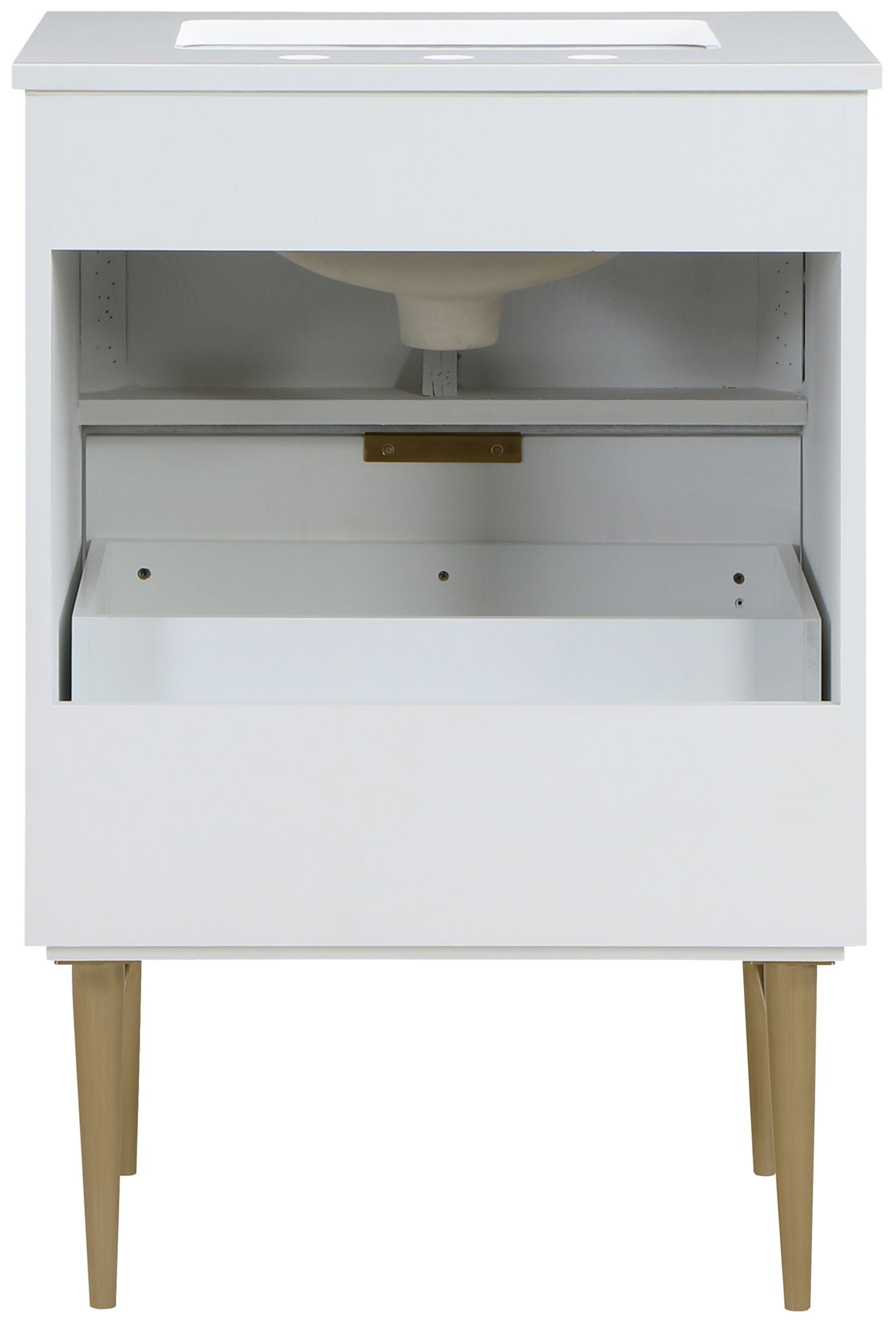 Modernist - Bathroom Vanity With Gold Legs