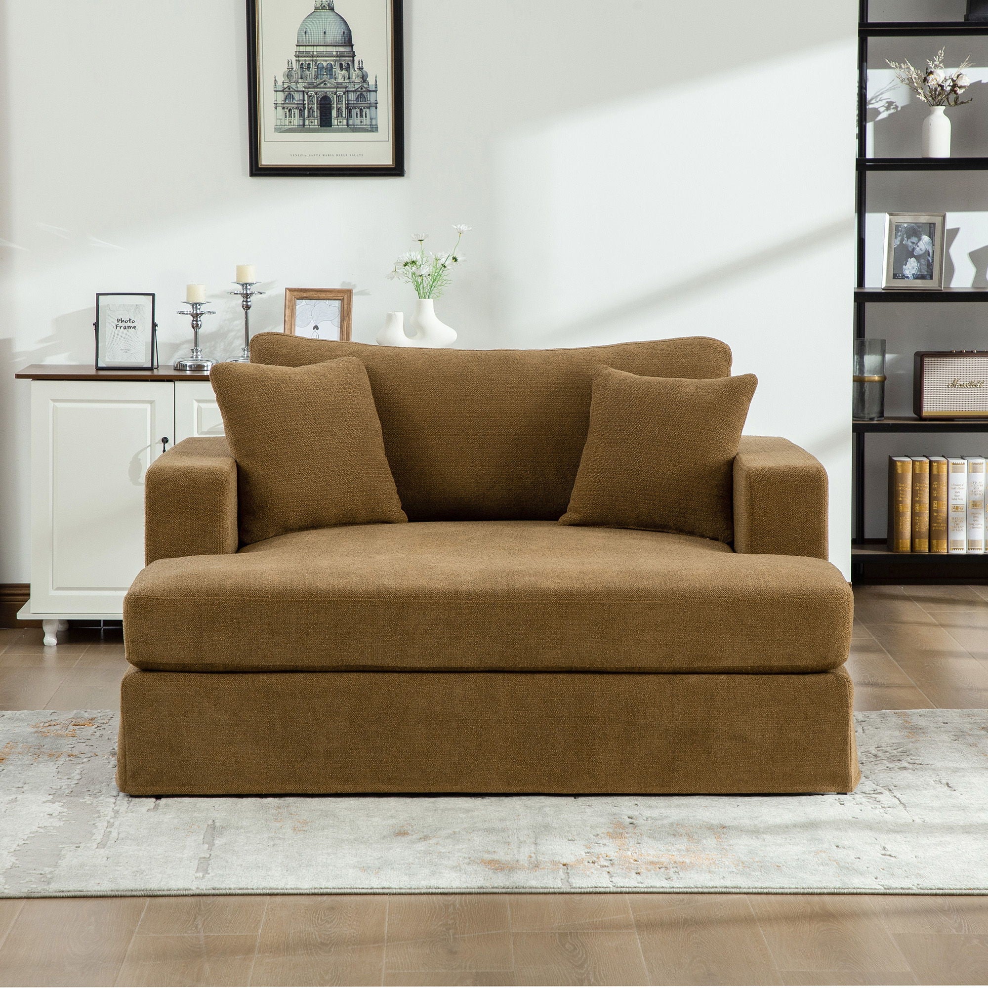 Modern Aesthetic Wide Sofa Bed