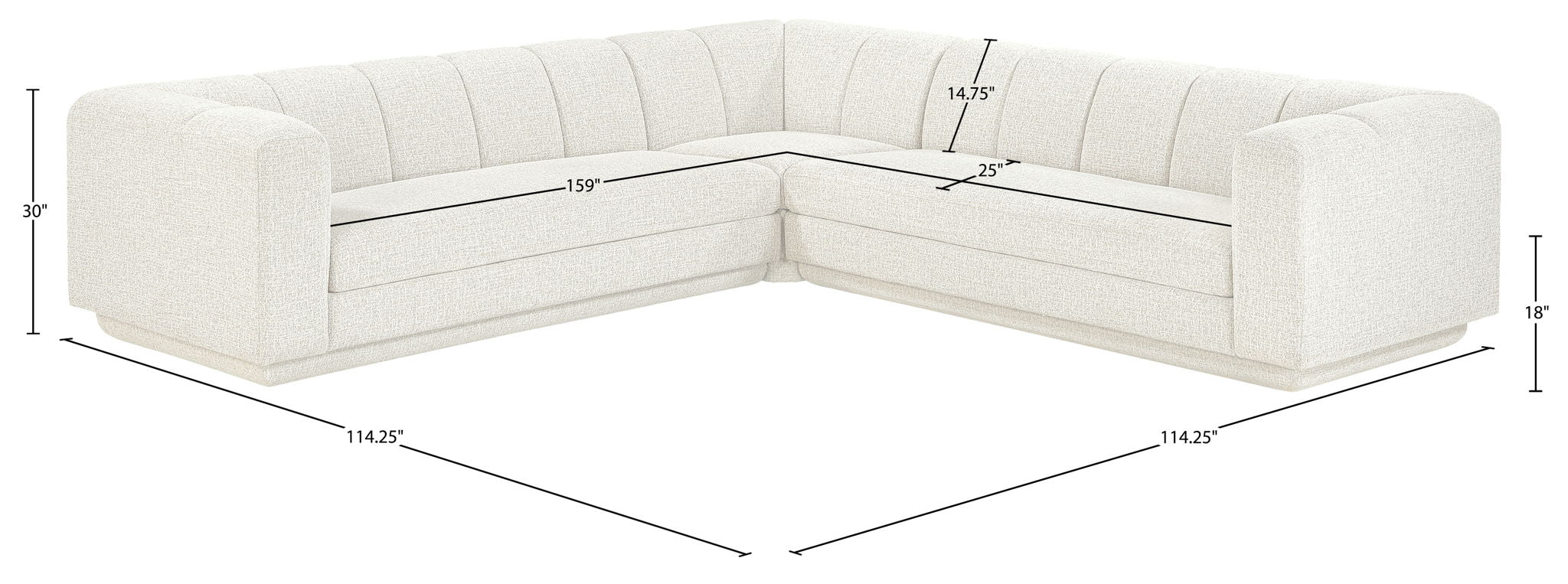 Modari - Sectional - Cream