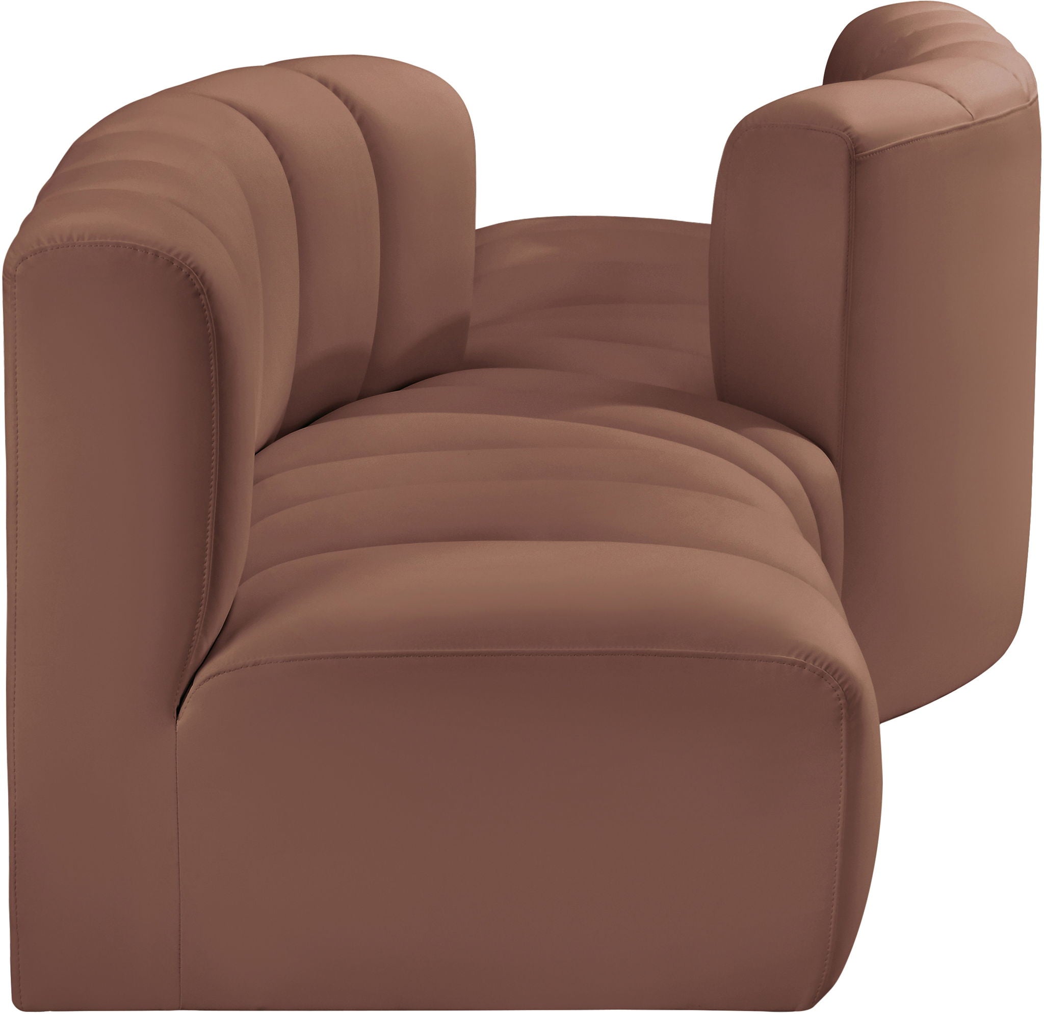 Arc - Faux Leather 4 Piece Sofa