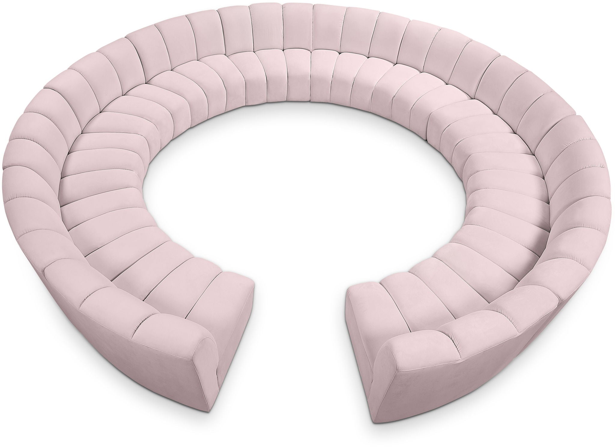 Infinity - 12 Piece Velvet Modular Sectional