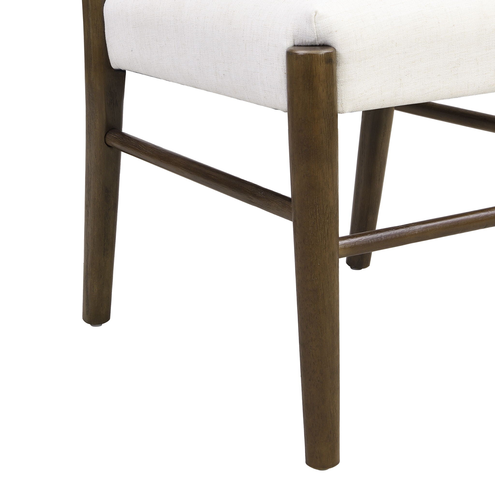 Farmhouse Style Dining Chair Set With Ladder Back Design
