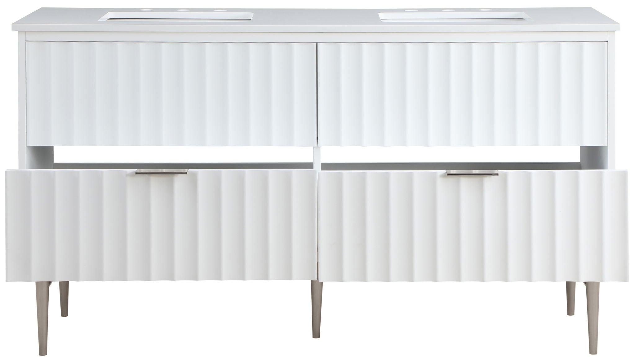 Modernist - Bathroom Vanity With Chrome Legs