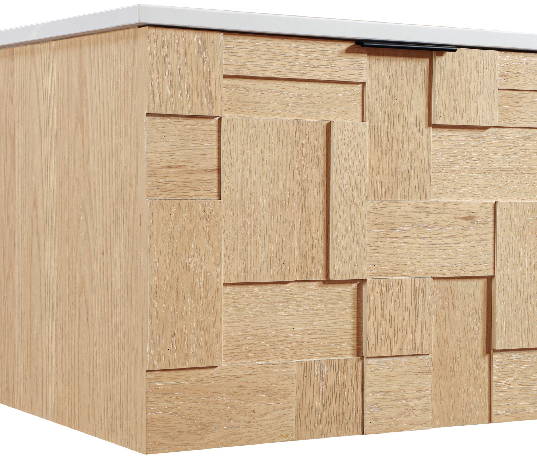 Leonardo - Engineered Stone And Solid Wood 24" Wall Mounted Bathroom Vanity