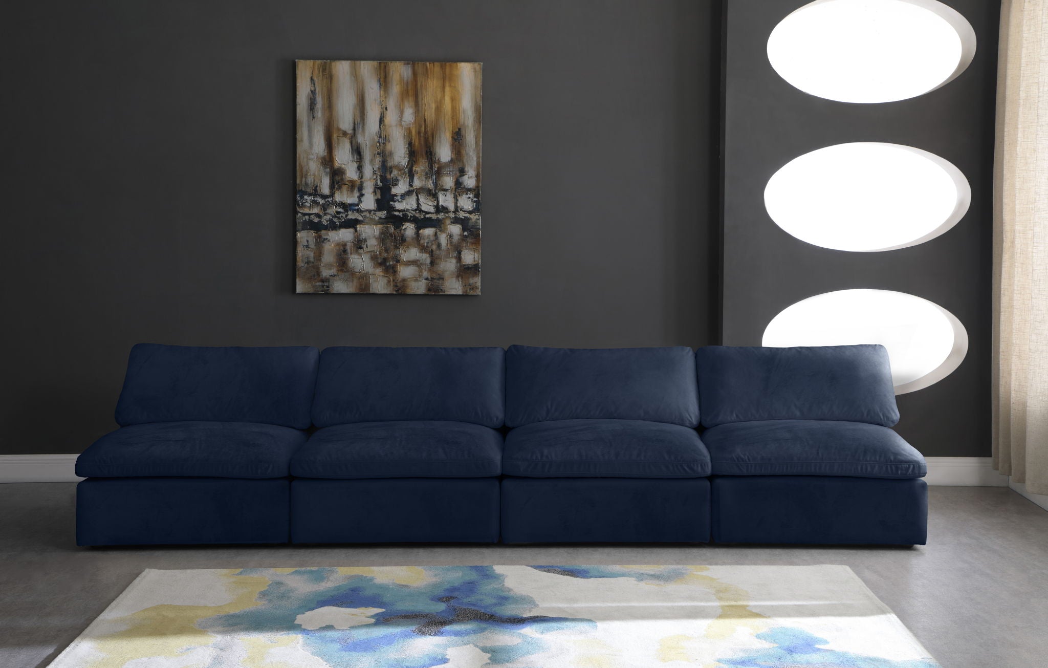 Cozy - Modular Armless 4 Seat Sofa