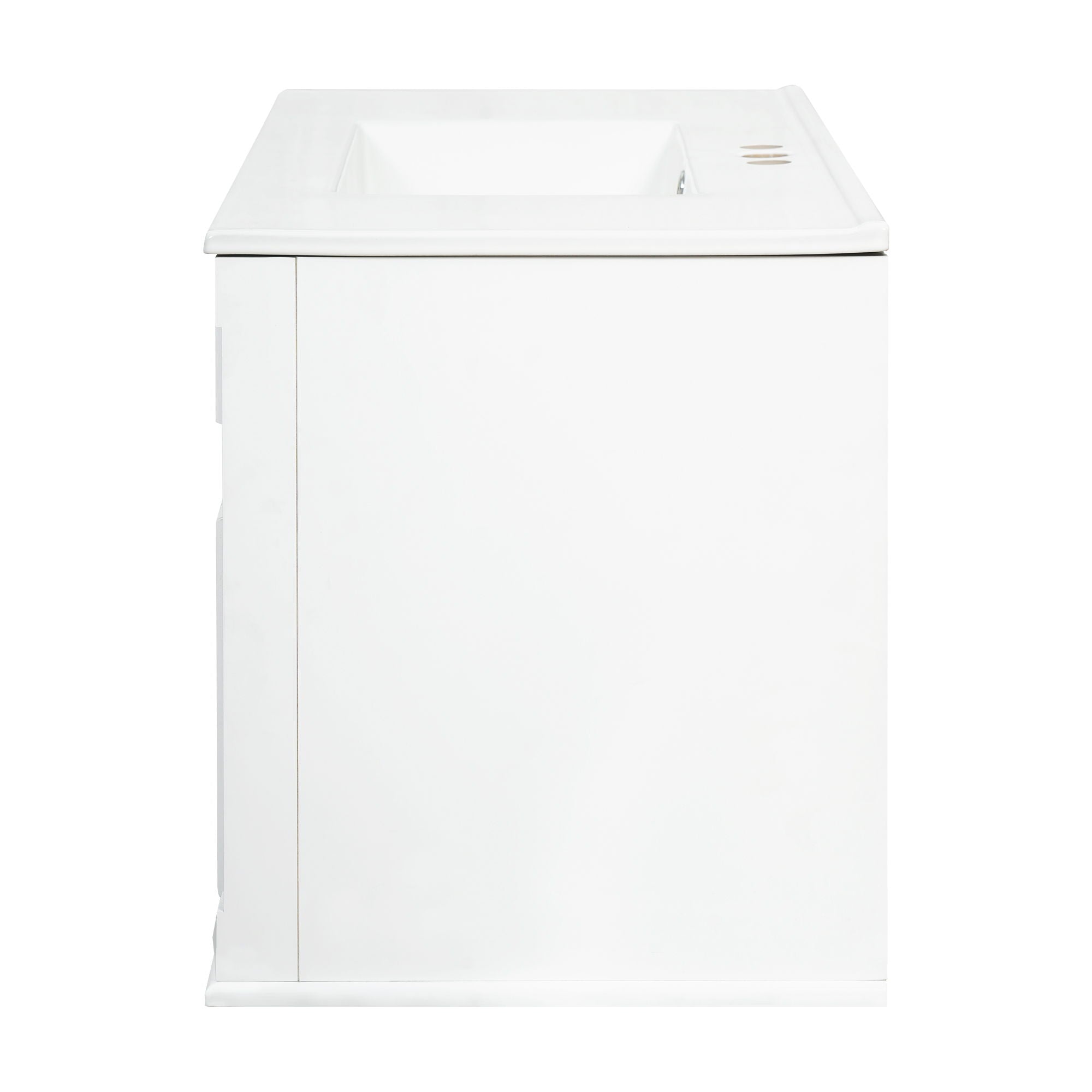 French Simple Style Wall Mounted Bathroom Cabinet With Sink