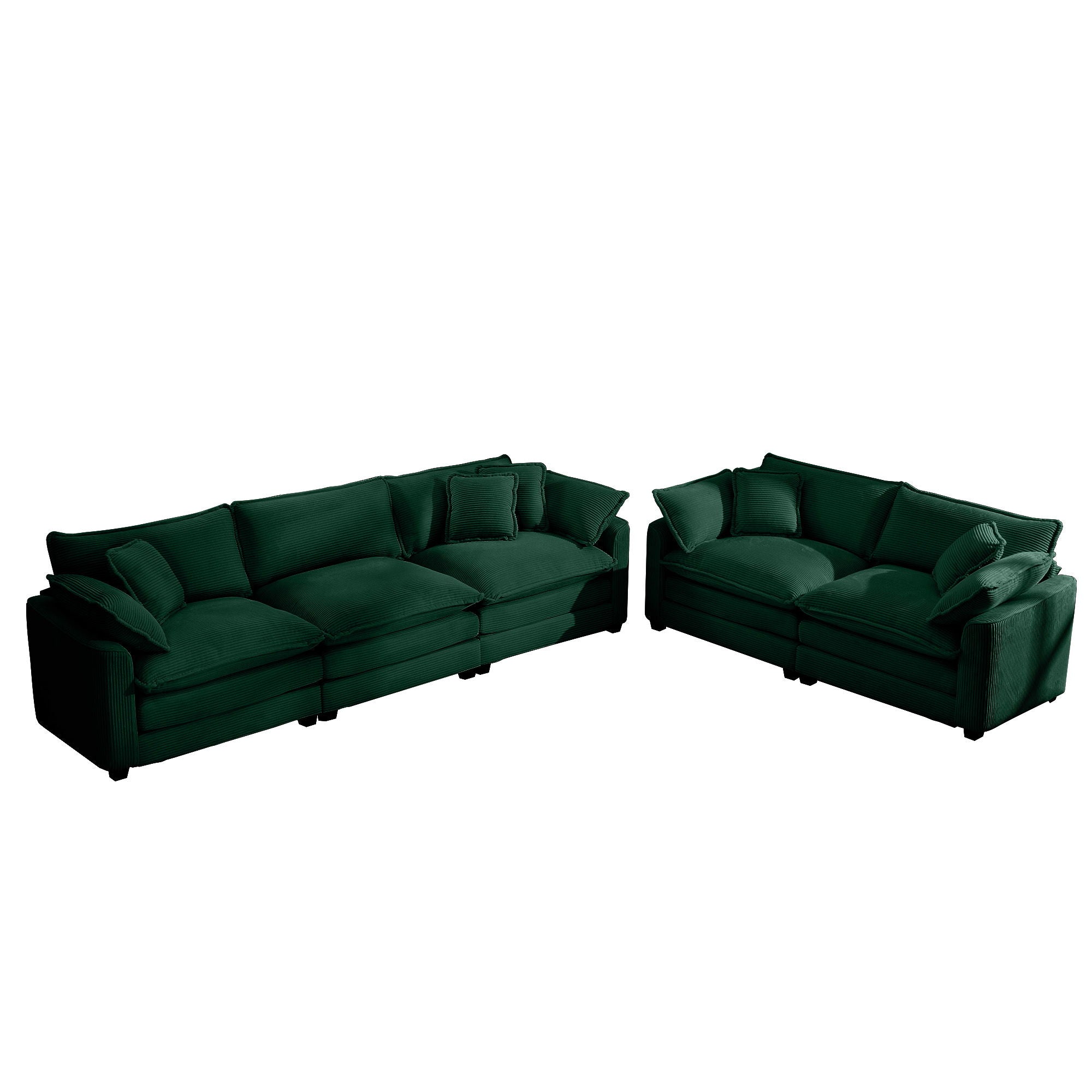 Elegant Oversized Sectional Sofa Set With Deep Seats And Flexible Layout