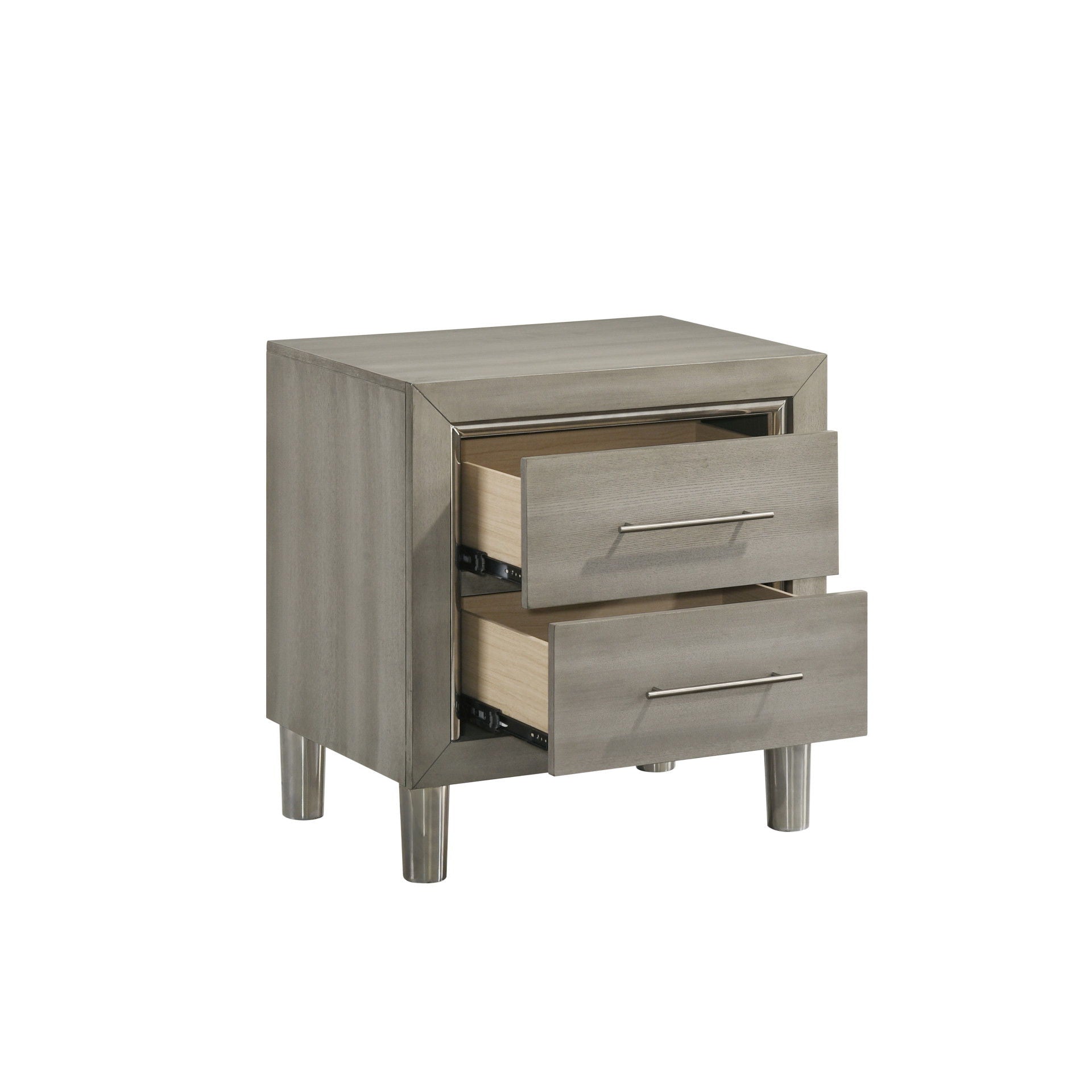 Lennox - 2 Drawer Nightstand - Gray