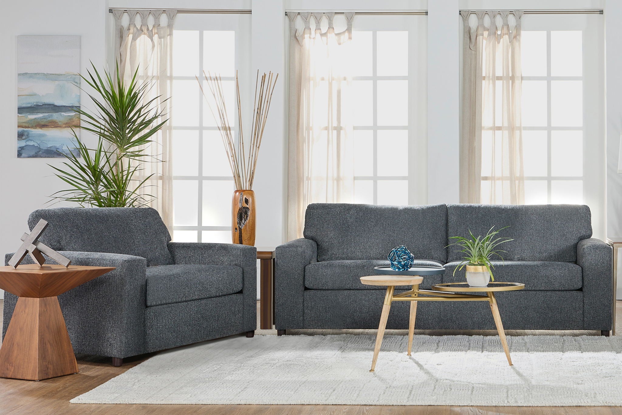 Kylo - 2 Piece Sofa And Cuddle Chair Set