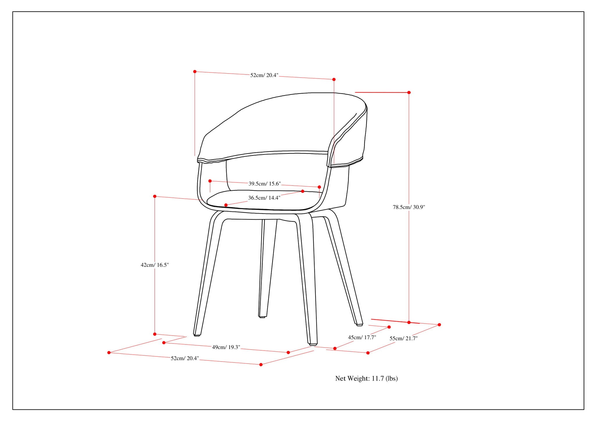 Lowell - Upholstered Bentwood Dining Chair