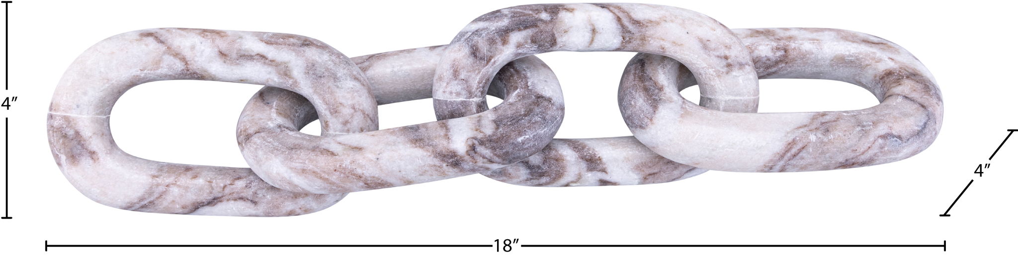 Lynx - Marble Decorative Chain Links